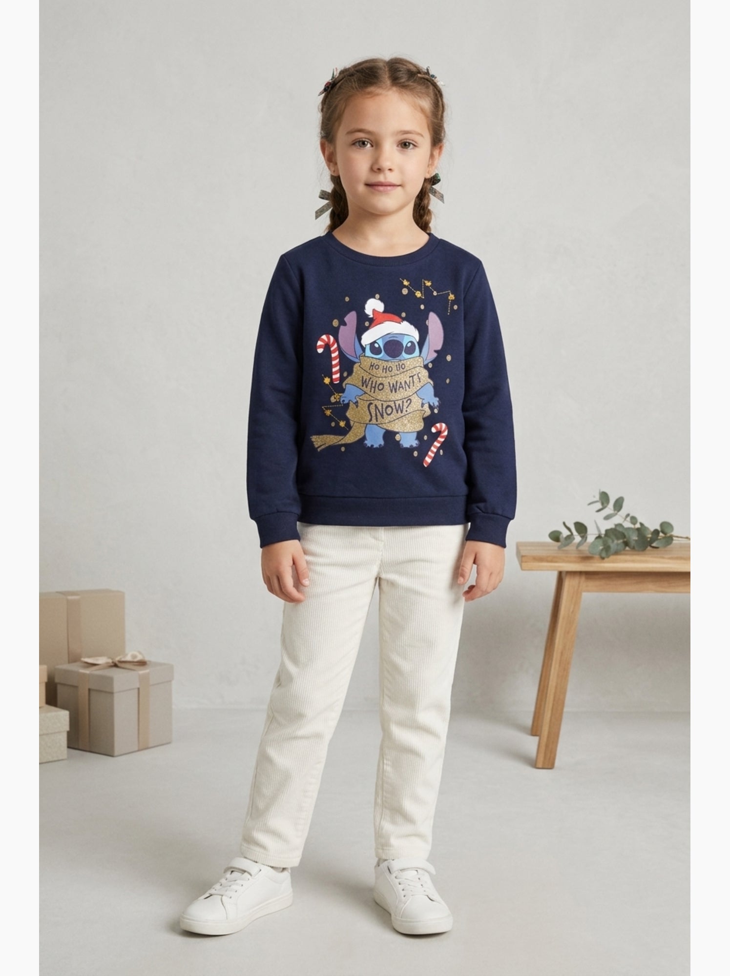 Sweat Lilo et Stitch | Licence Officielle - Bleu marine