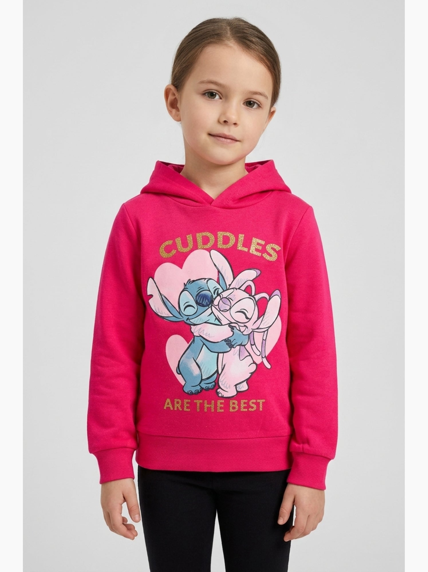 Sweat Lilo et Stitch | Licence Officielle - Rose