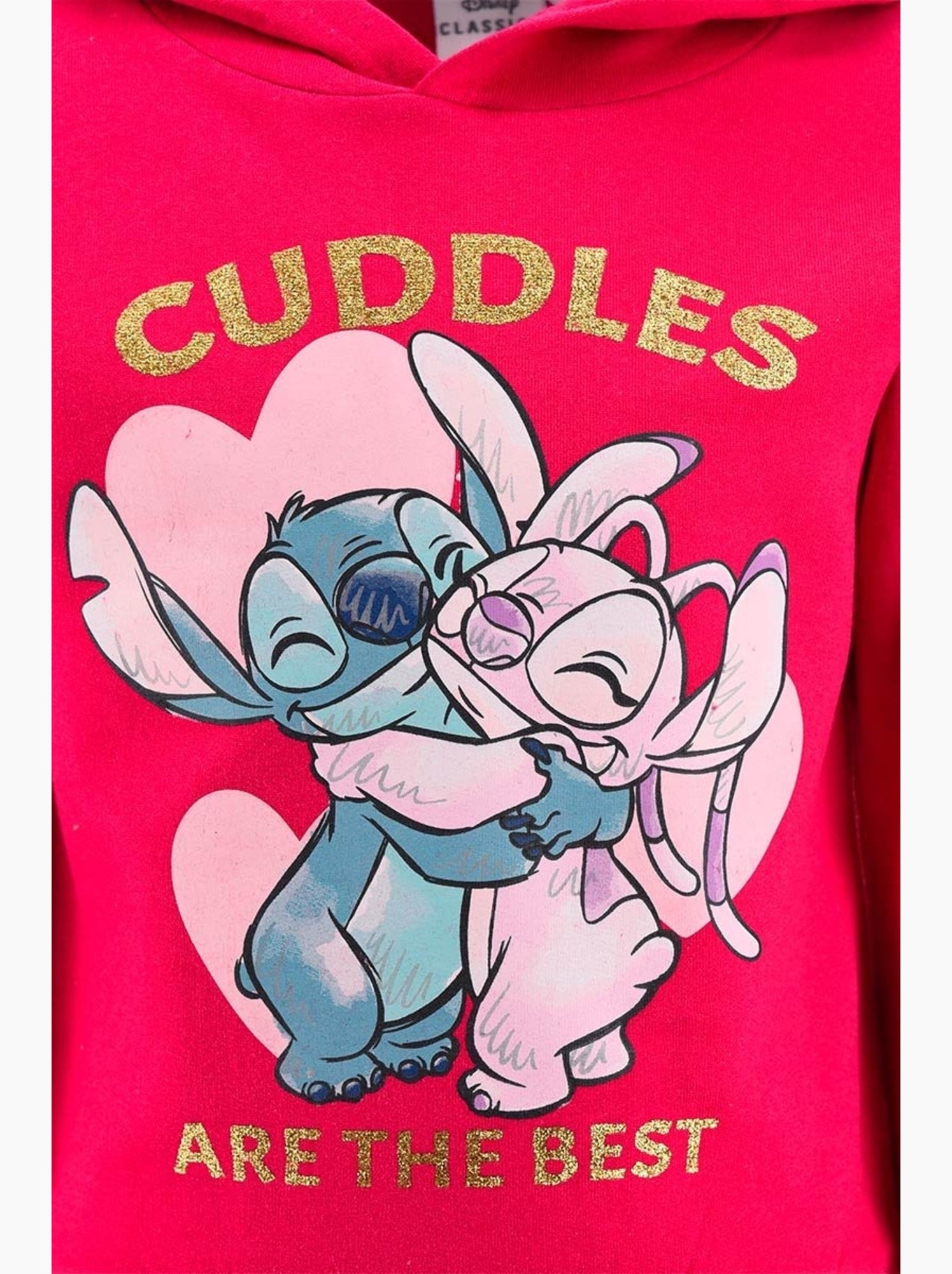 Sweat Lilo et Stitch | Licence Officielle - Rose