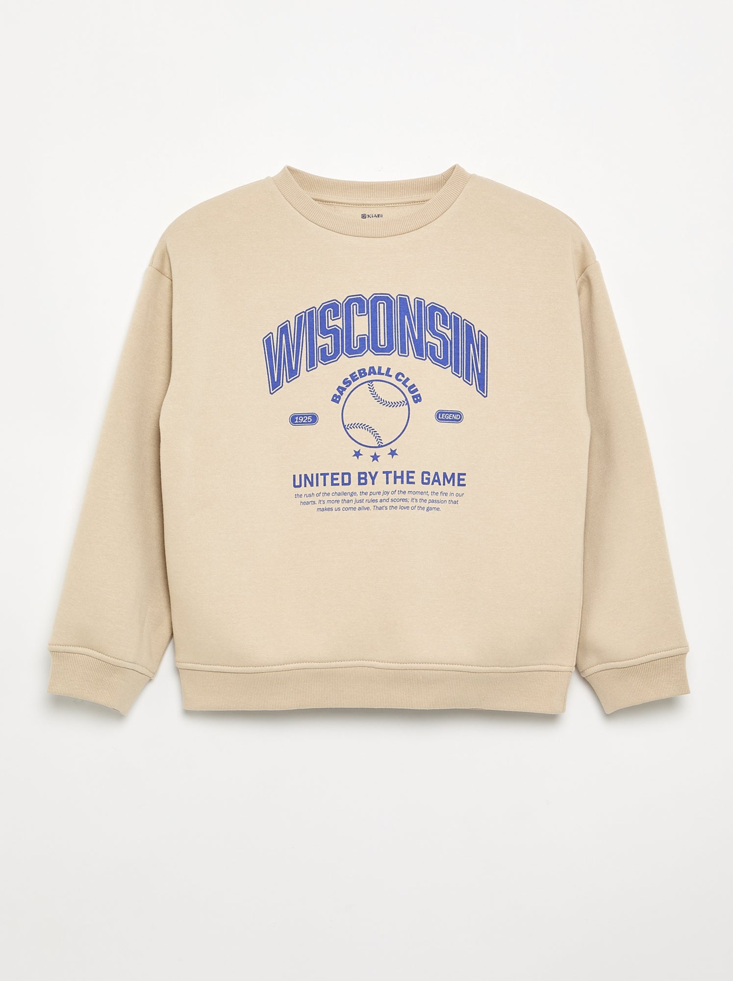 Sweat loose avec imprimé - Beige (DTA86_22)