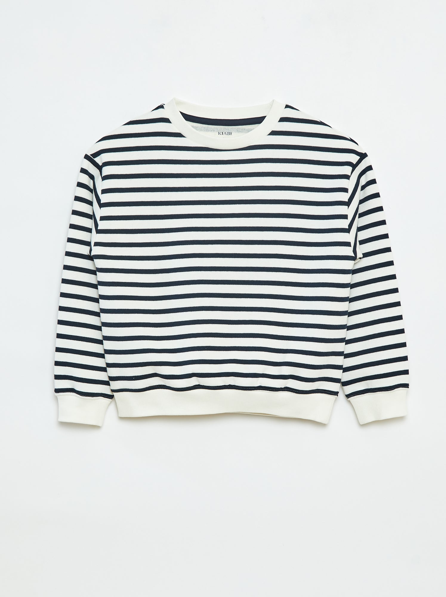 Sweat loose avec imprimé - Bleu (DTA86_12)