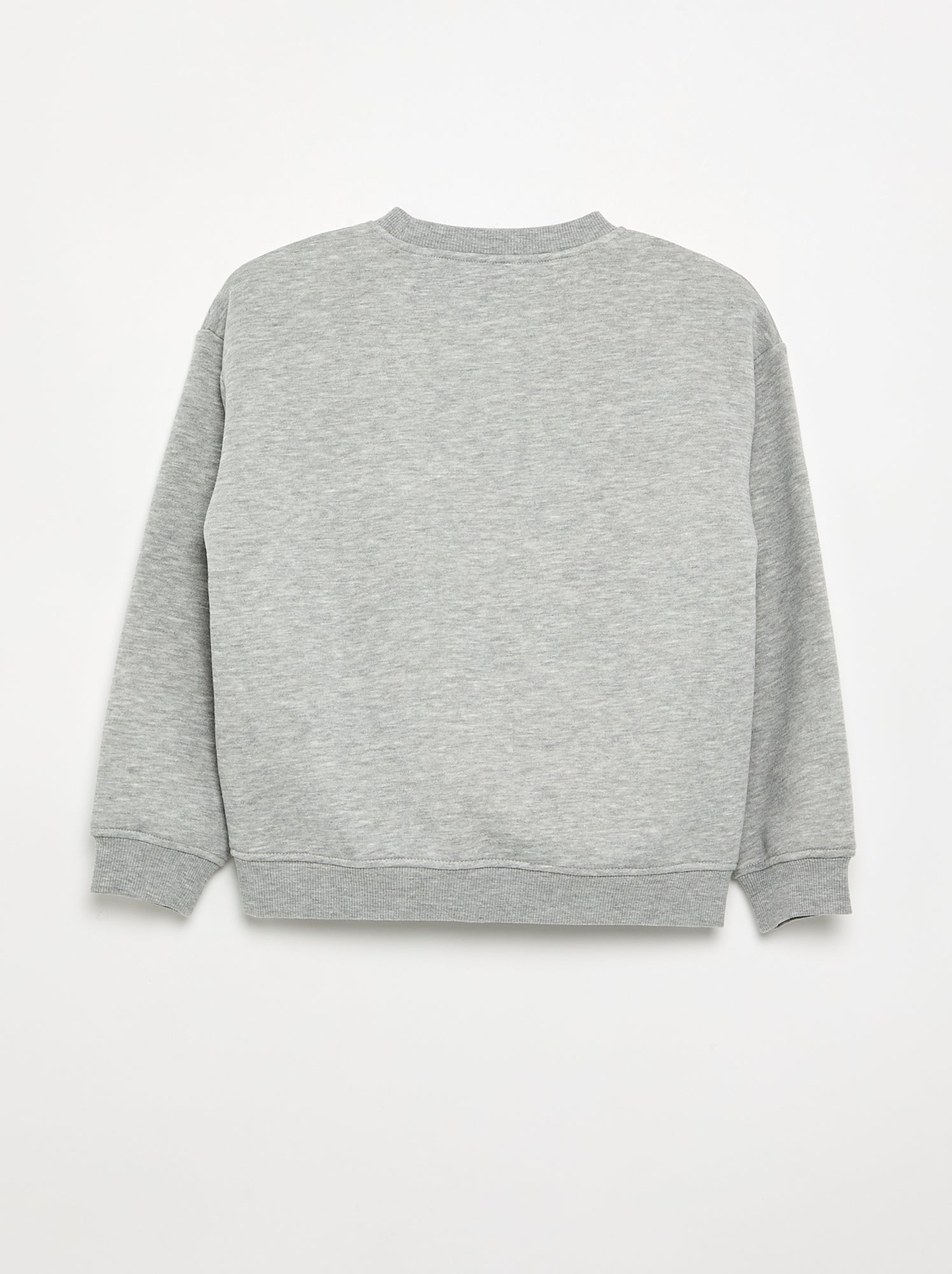 Sweat loose avec imprimé - Gris