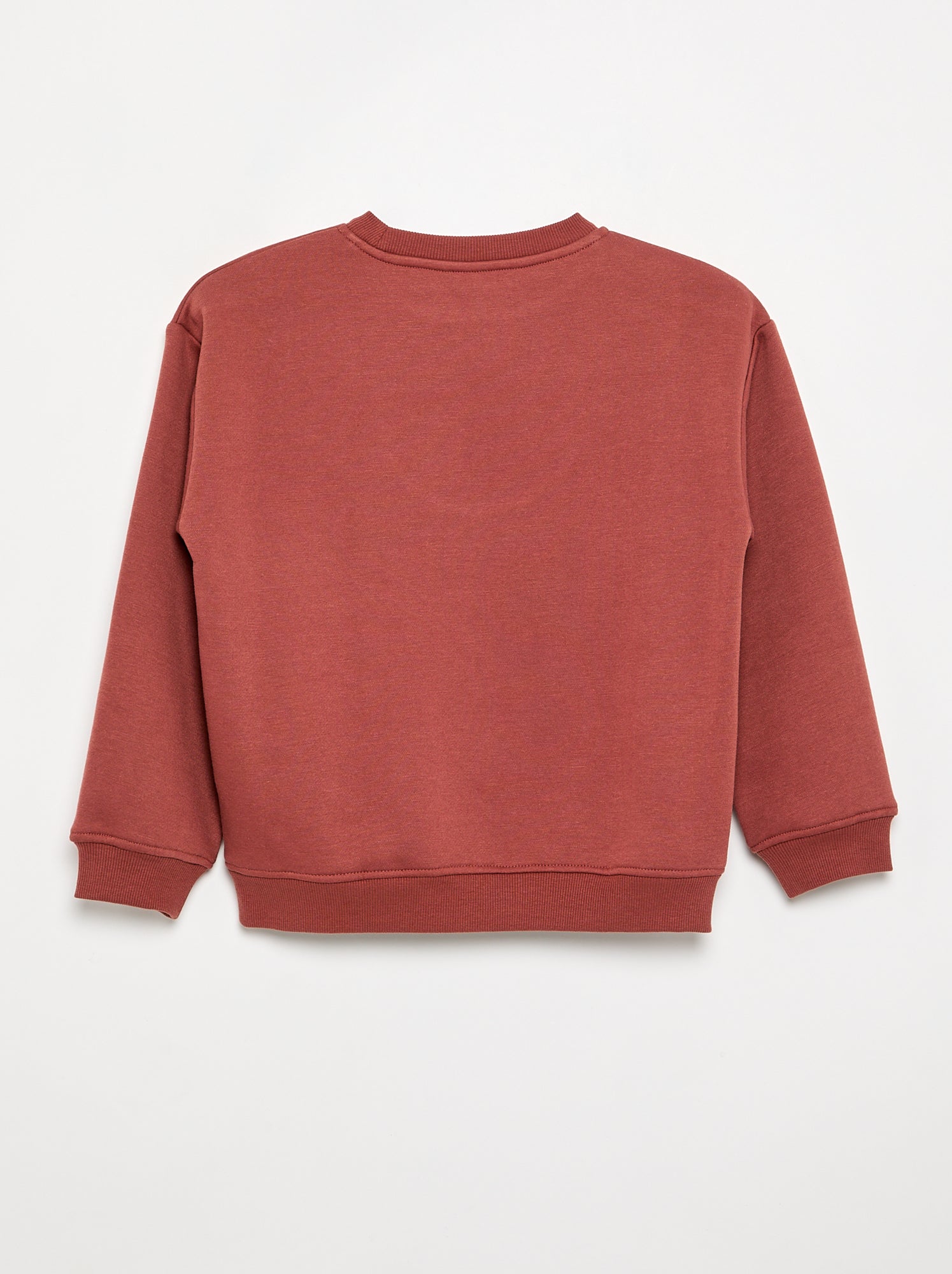 Sweat loose avec imprimé - Marron (DTA86_30)
