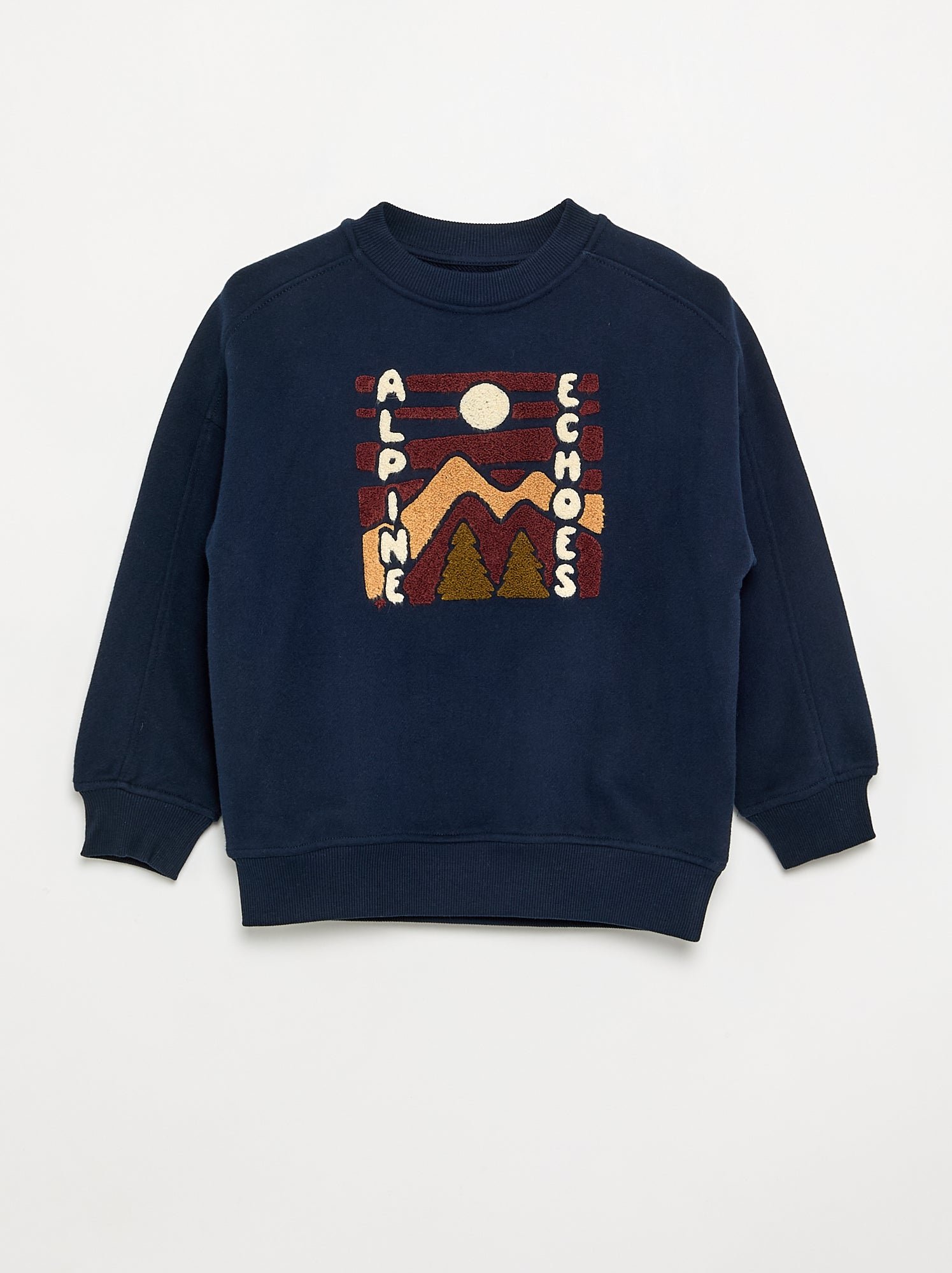 Sweat oversize imprimé - Bleu