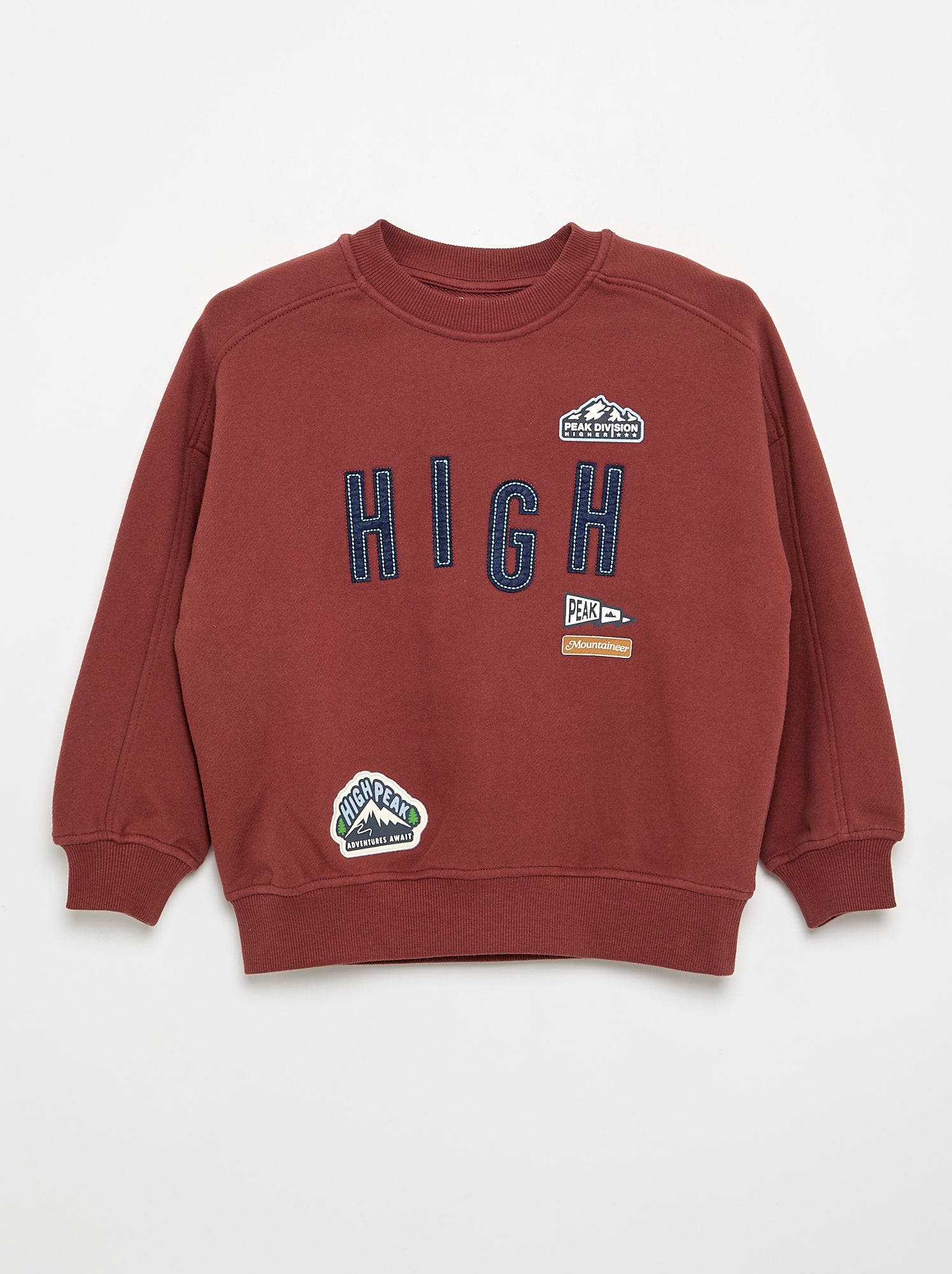 Sweat oversize imprimé - Rouge
