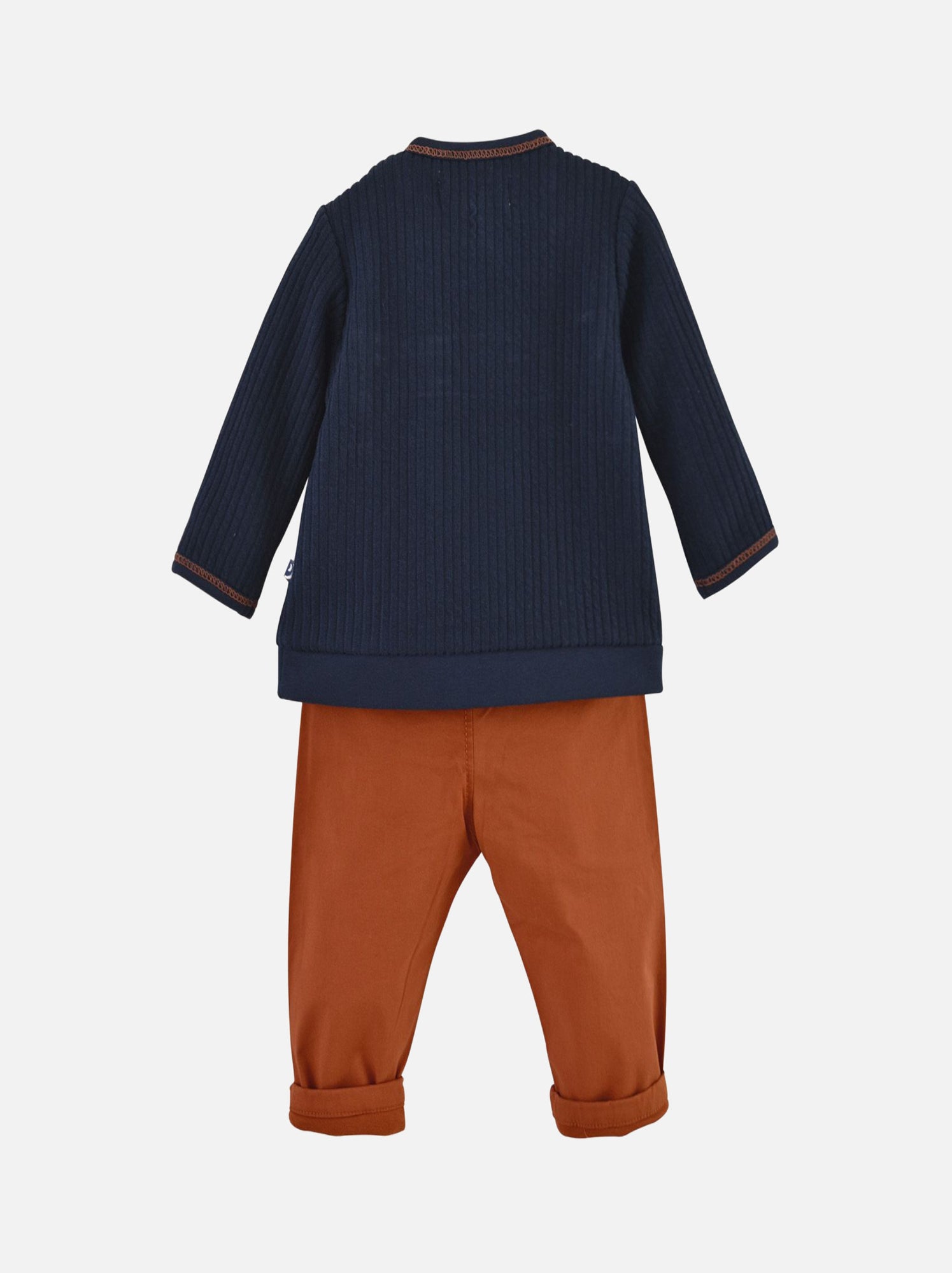Sweat + pantalon twill dino - Bleu