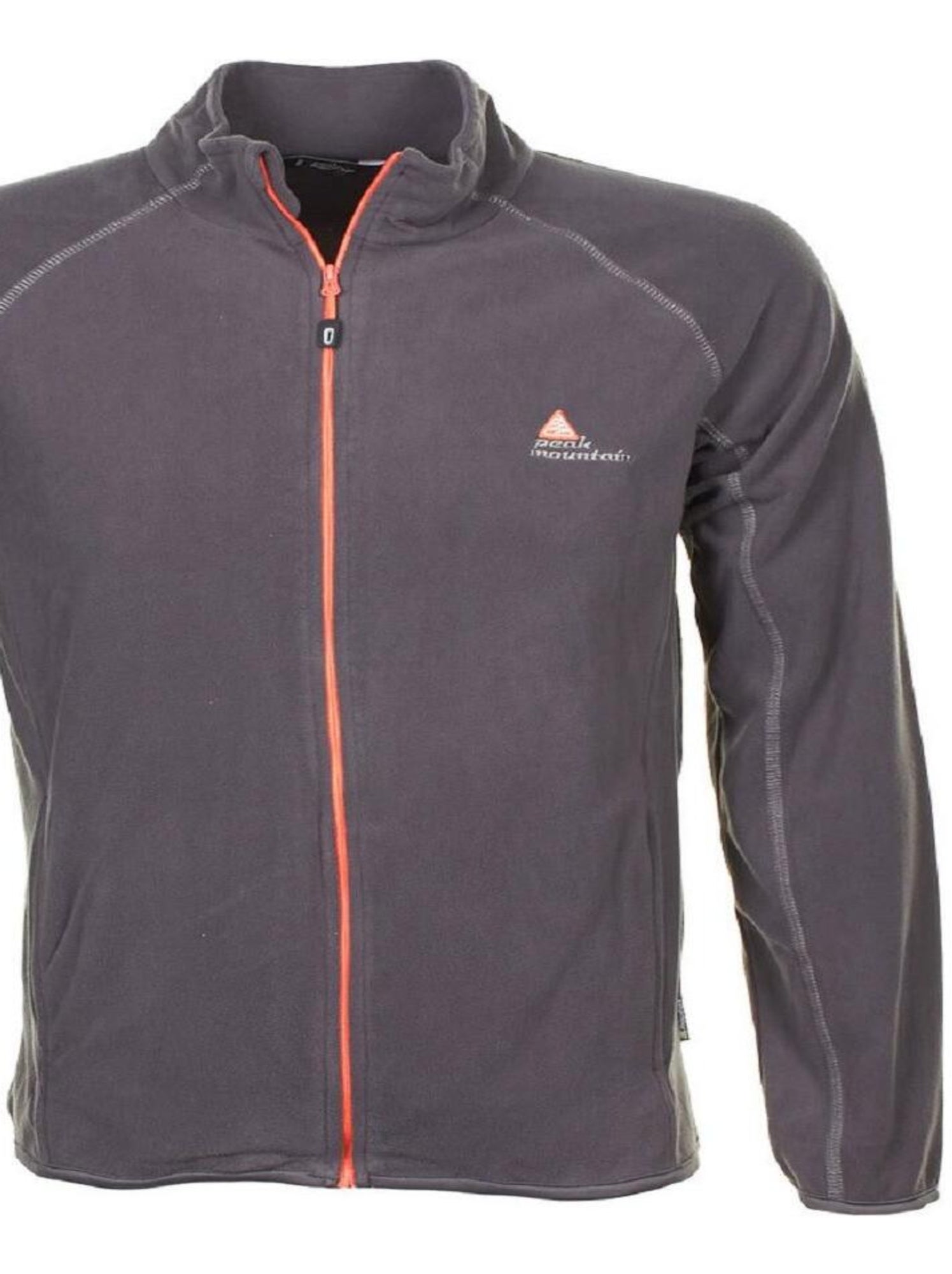 Sweat polaire garçon ECAFONE - PEAK MOUNTAIN - Gris