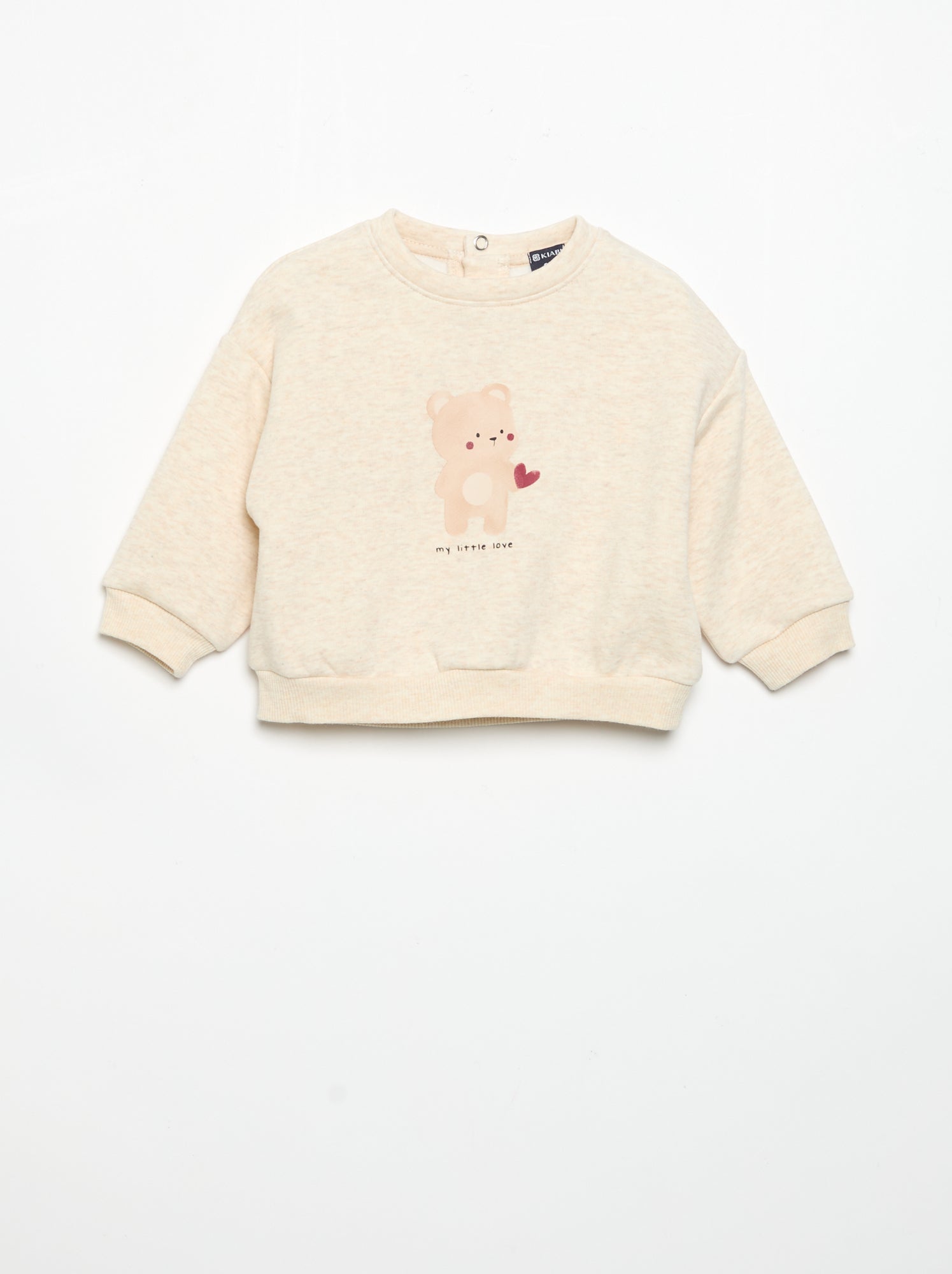 Sweat-shirt à manches longues - Beige (GDB02_2)