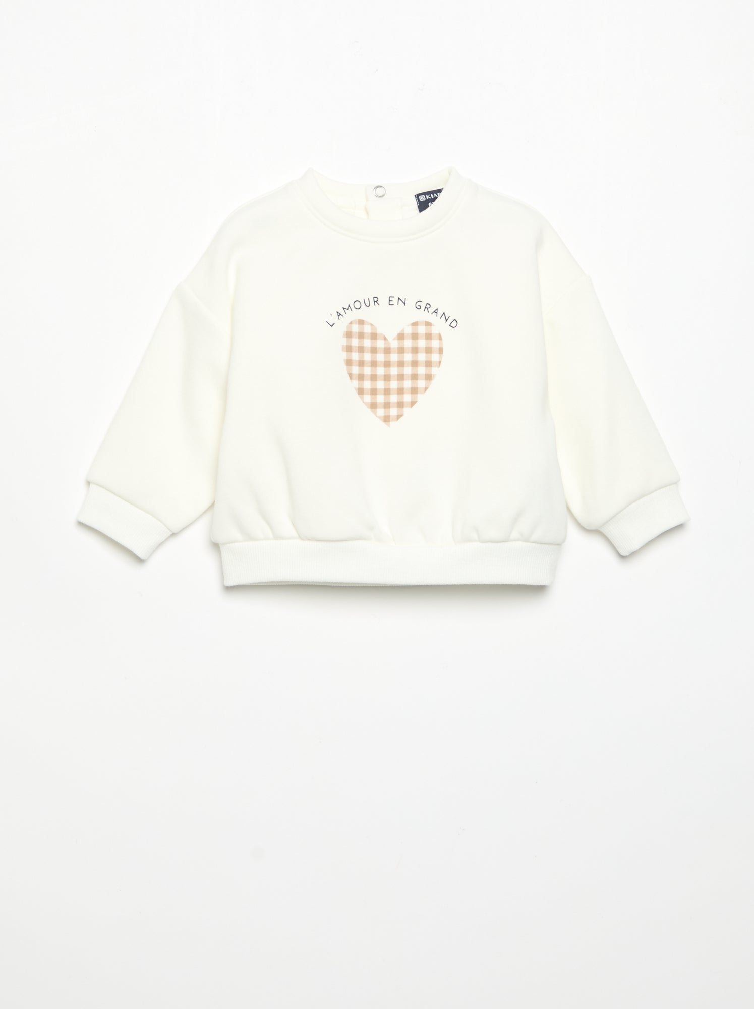 Sweat-shirt à manches longues - Blanc (GDB02_5)