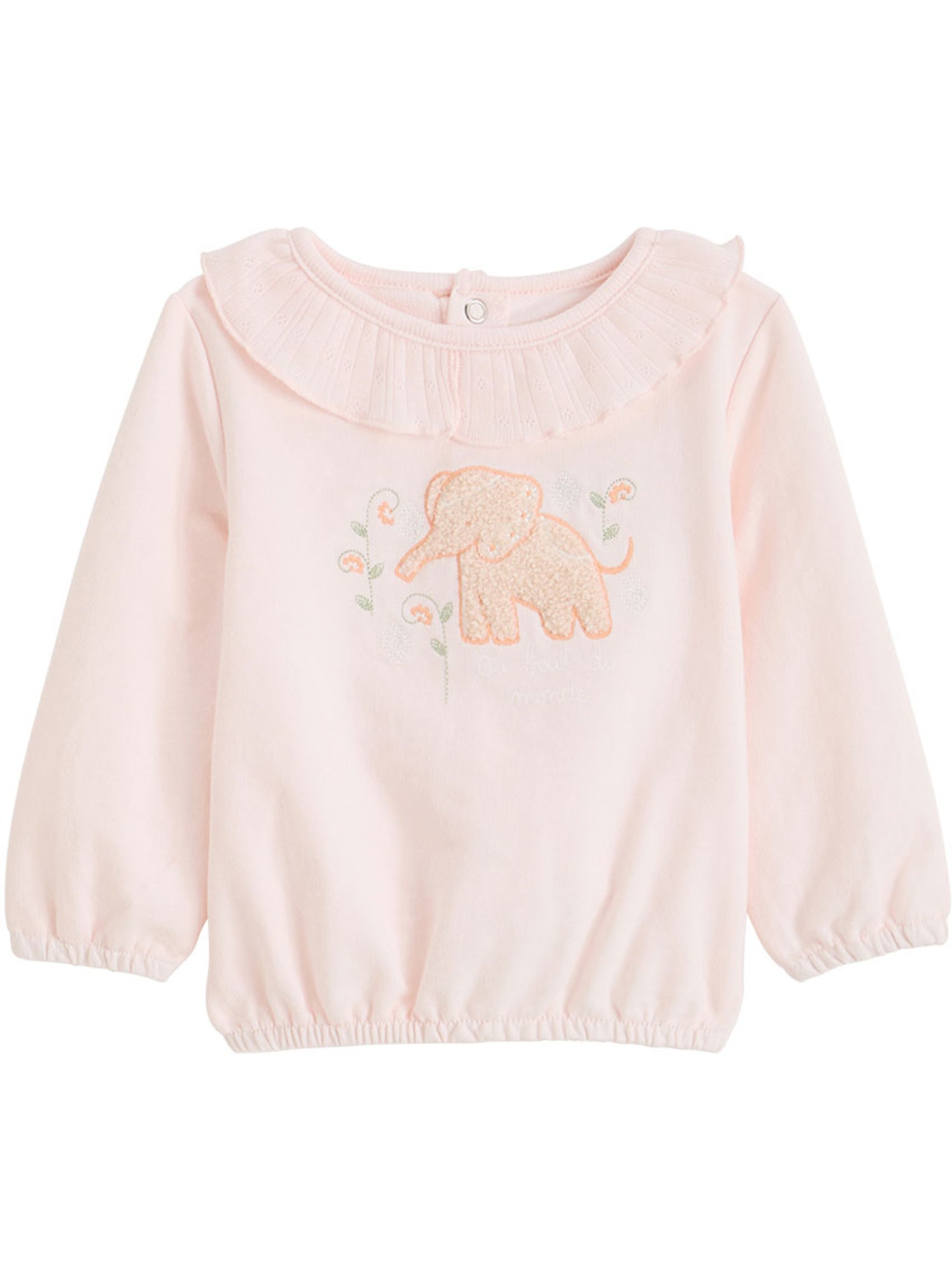 Sweat-shirt bébé badian - Rose