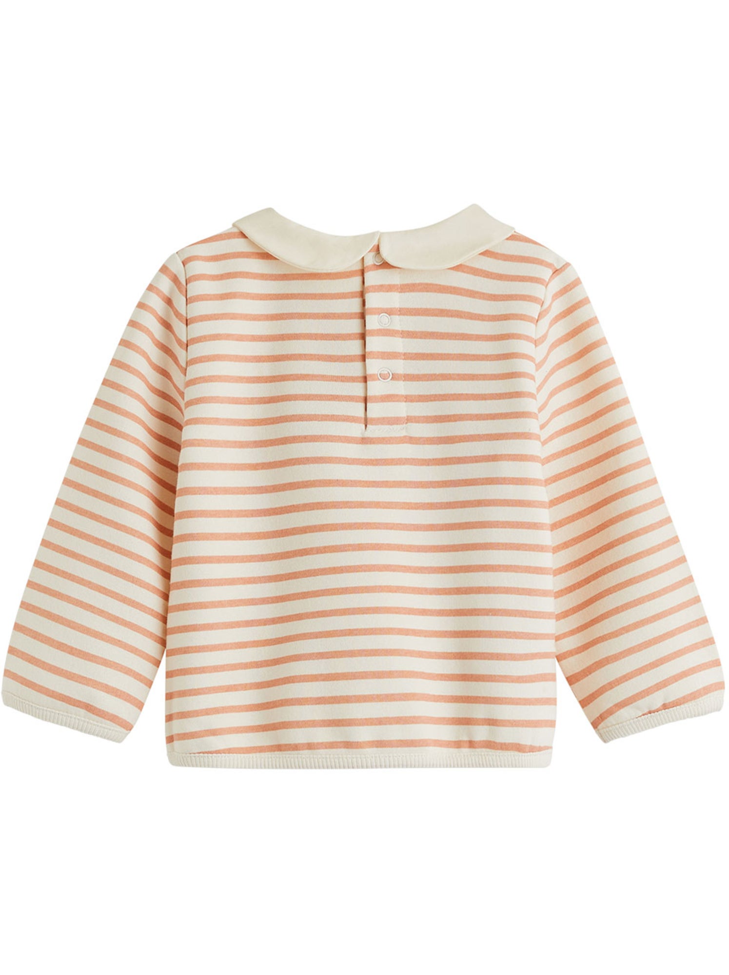 Sweat-shirt bébé en molleton aimée - Ecru