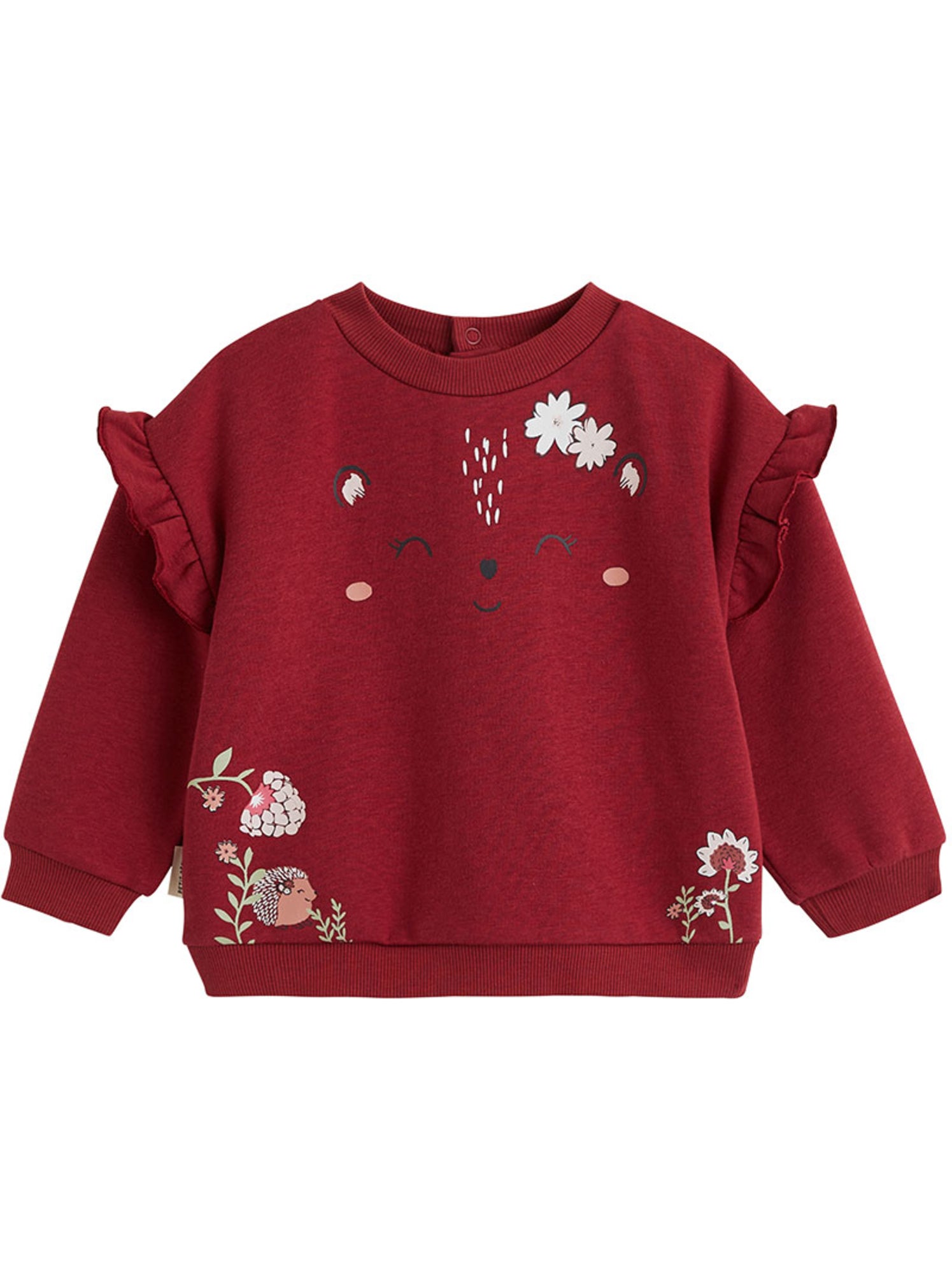 Sweat-shirt bébé en molleton harmony - Rose
