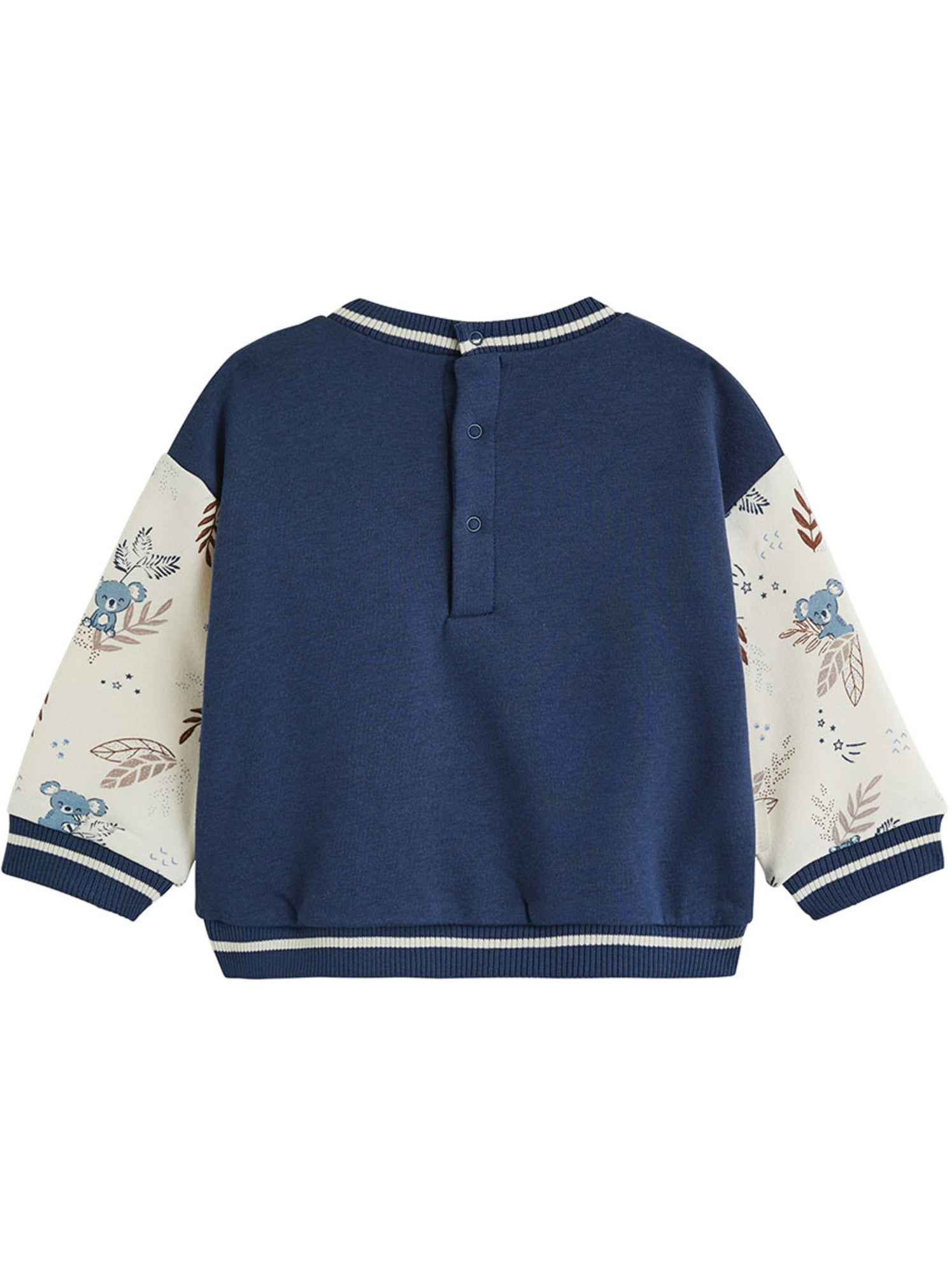 Sweat-shirt bébé en molleton mathéo - Bleu