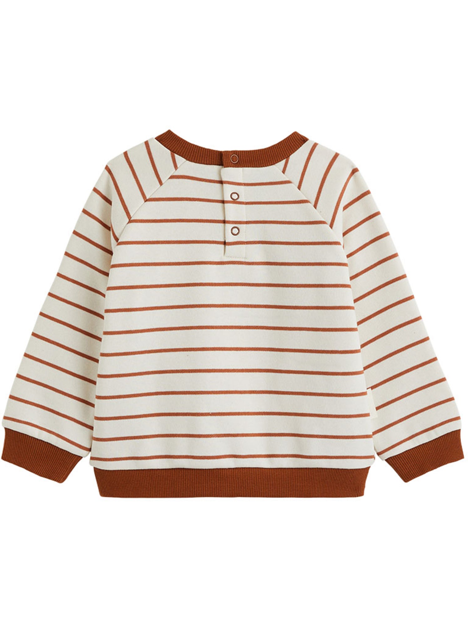 Sweat-shirt bébé en molleton moka - Ecru