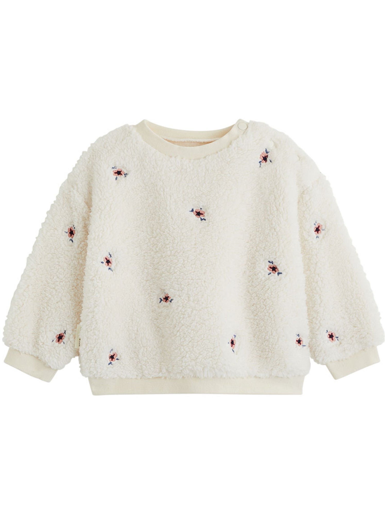 Sweat-shirt bébé en sherpa cléo - Beige clair