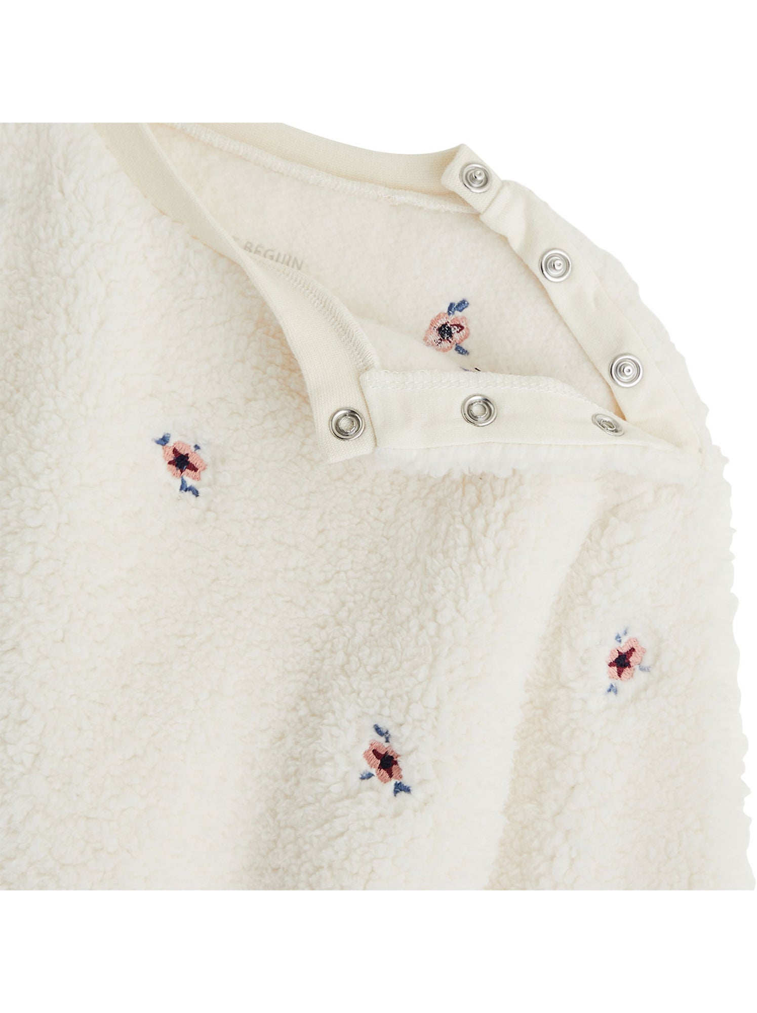 Sweat-shirt bébé en sherpa cléo - Beige clair