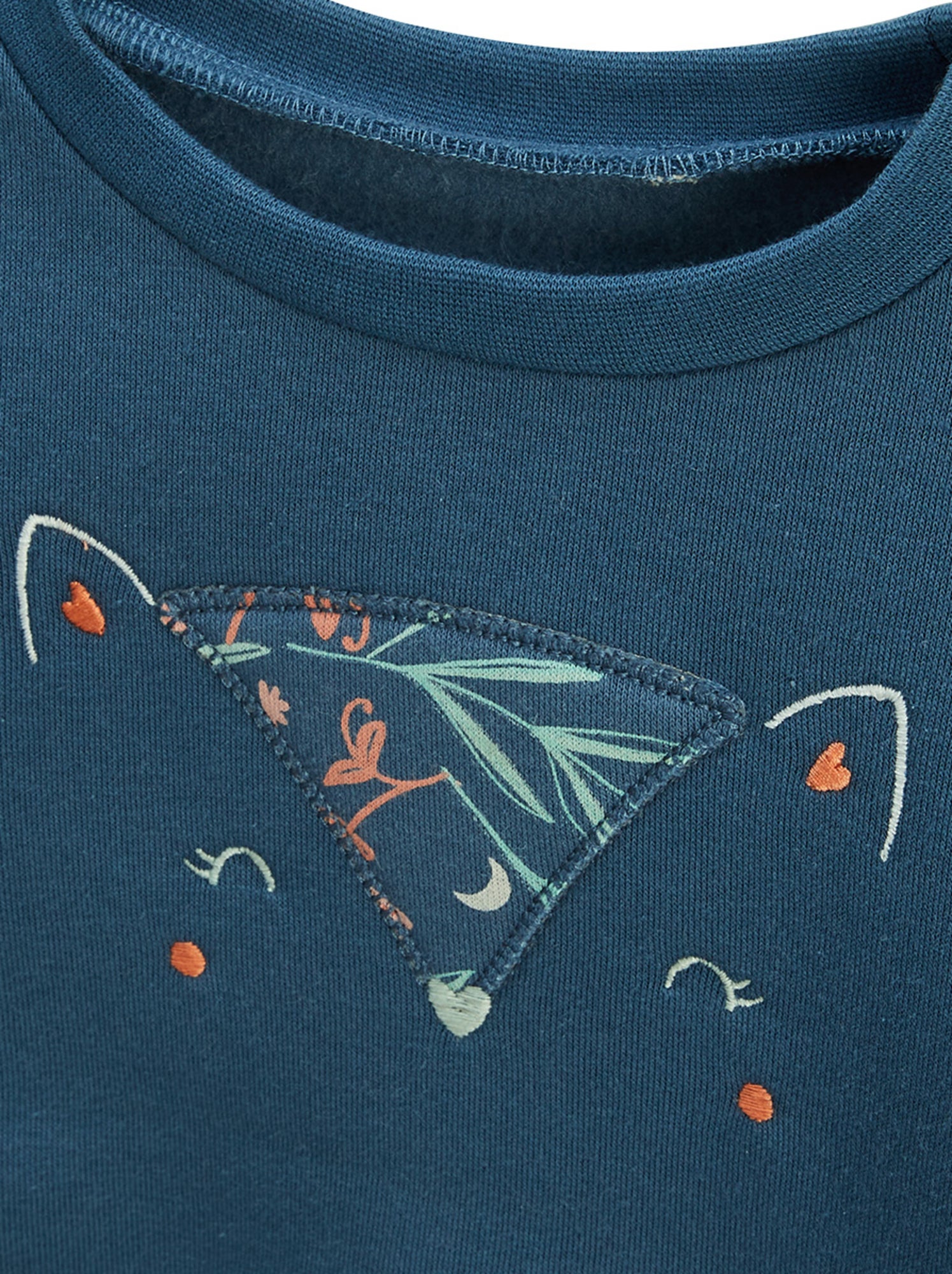 Sweat-shirt enfant en molleton dina - Bleu