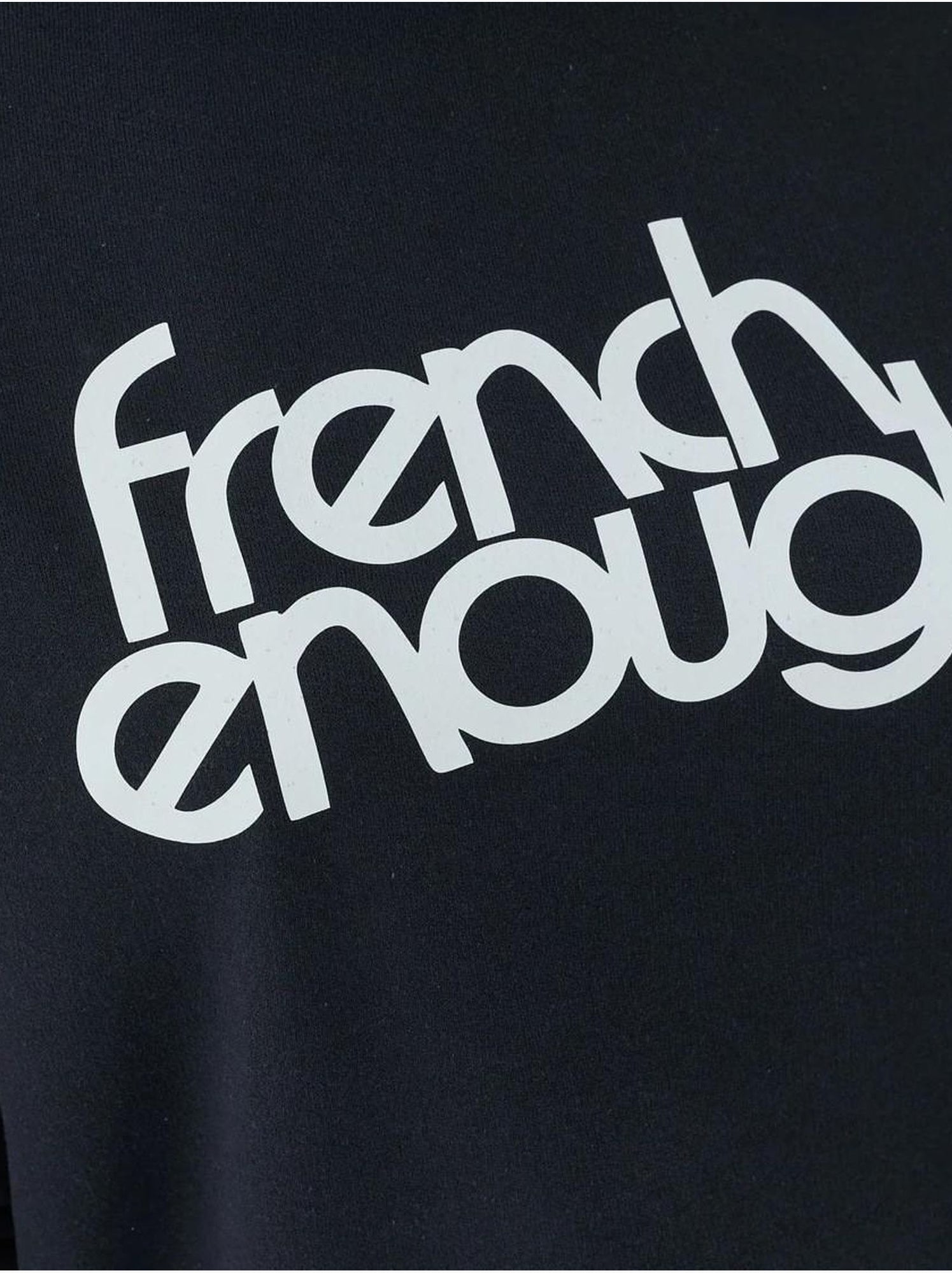 Sweat-shirt imprimé à col ras du cou et manches longues - Bleu marine