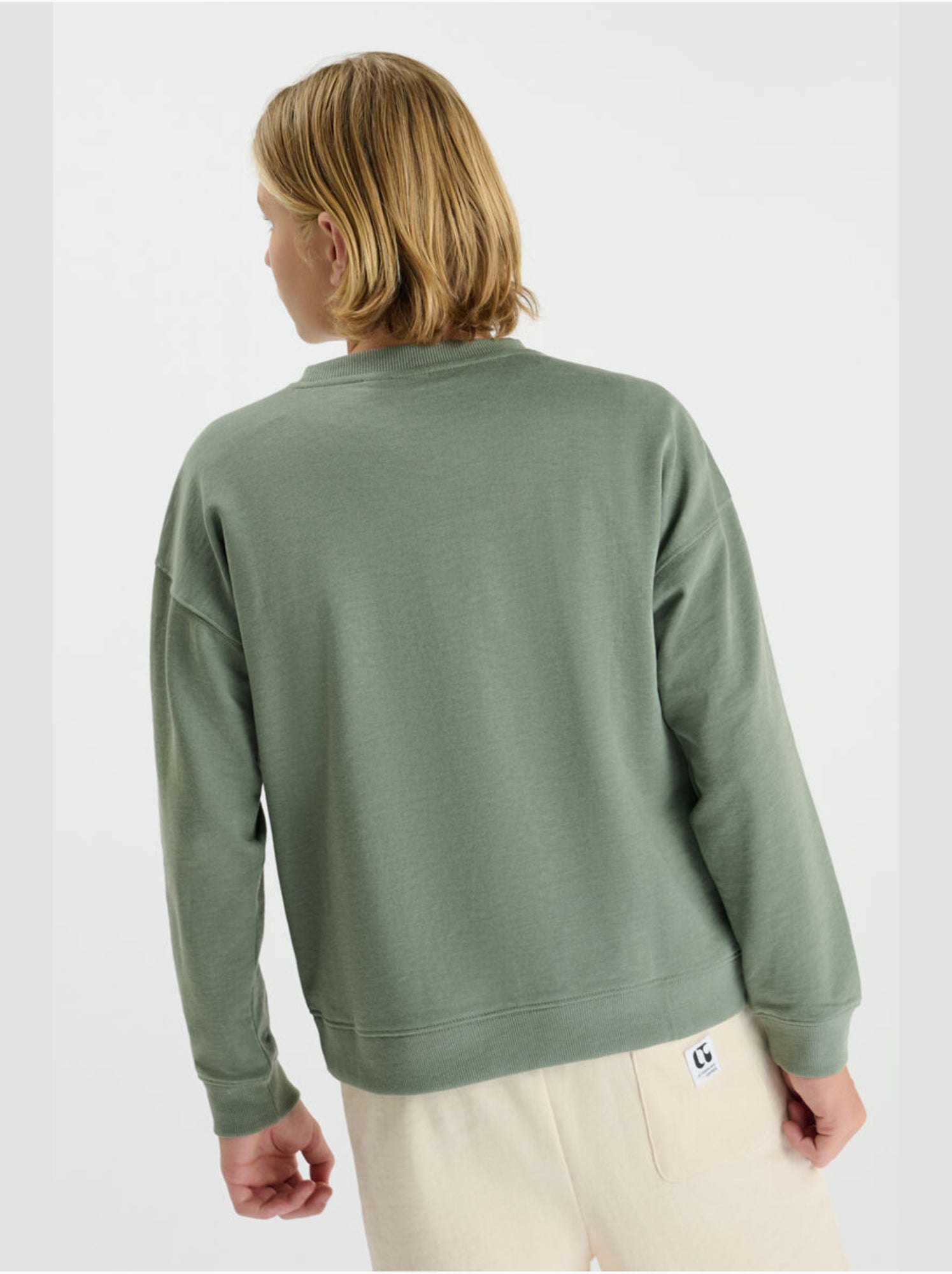 Sweat-shirt jayobo 'le temps des cerises' - Kaki