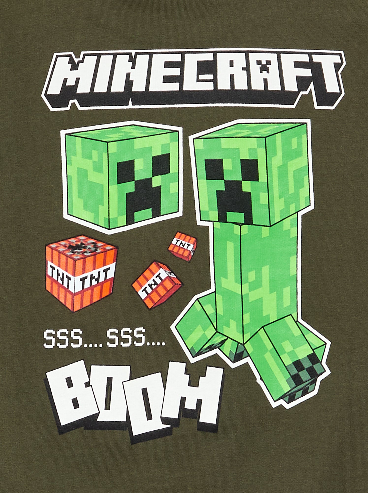 Sweat-shirt uni 'Minecraft' - Vert