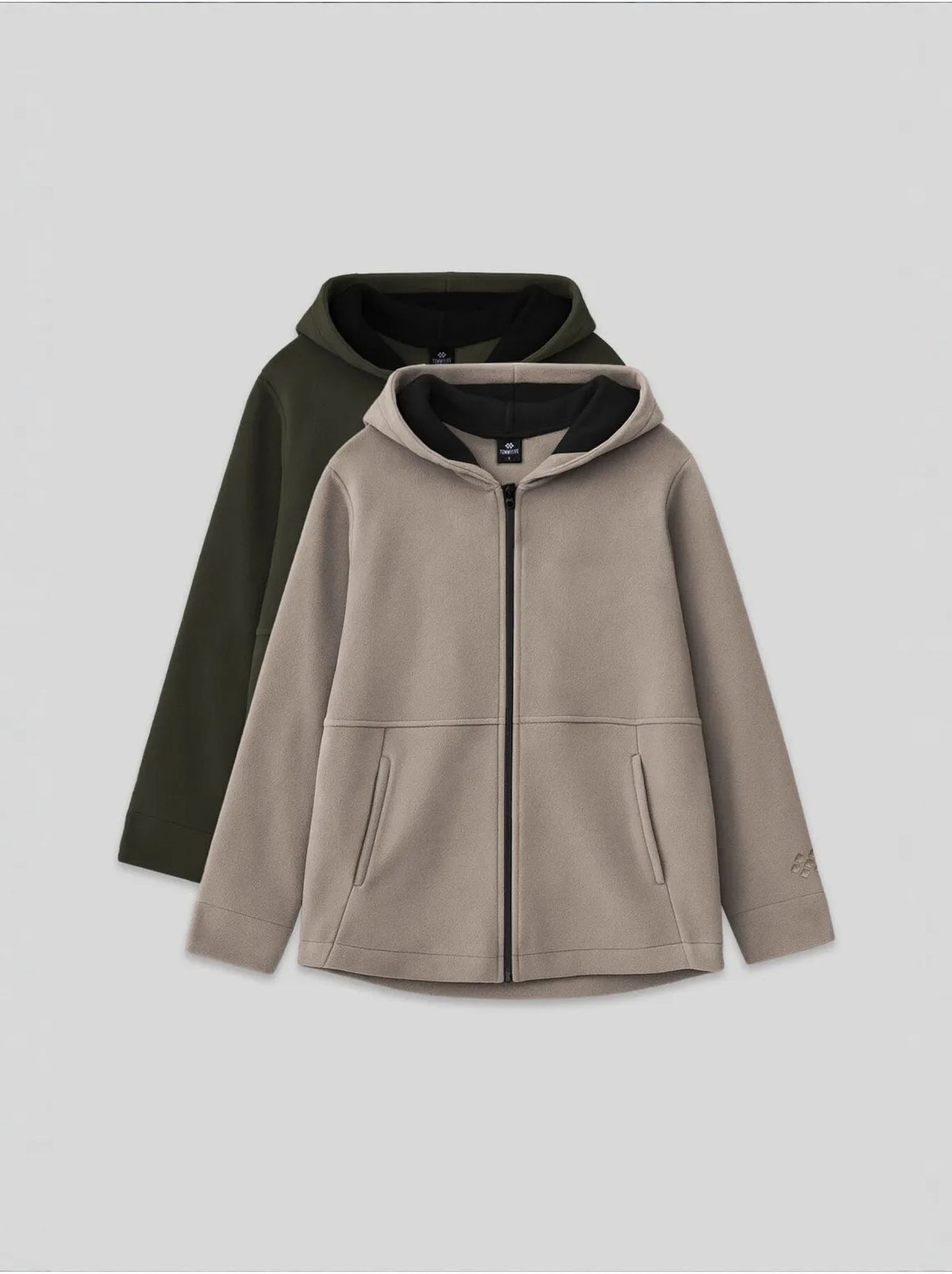 Sweat-shirt unisexe à capuche zippé pour jeunes tommy - Sable