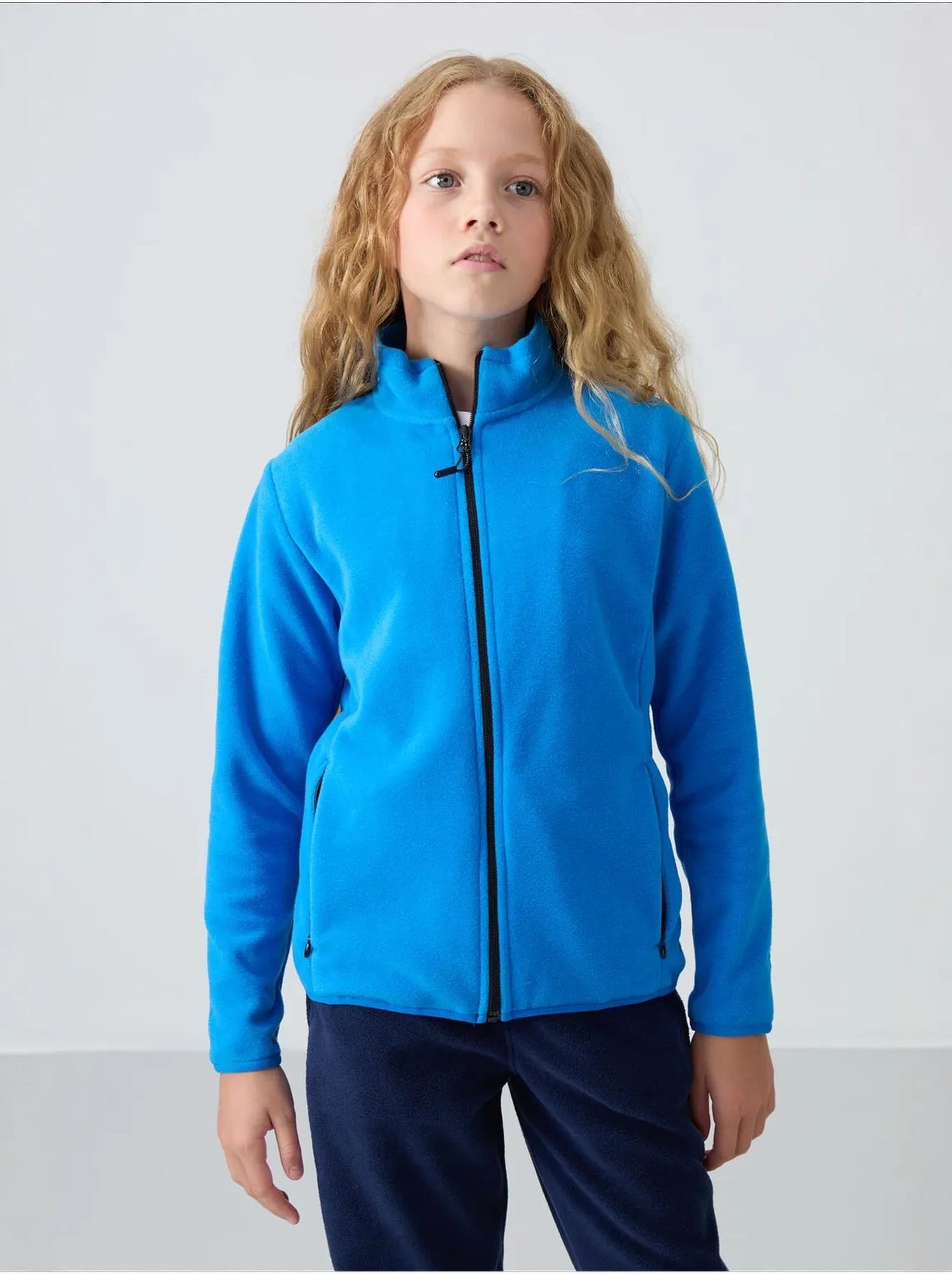 Sweat-shirt unisexe jeunesse à fermeture éclair tommy - Bleu électrique