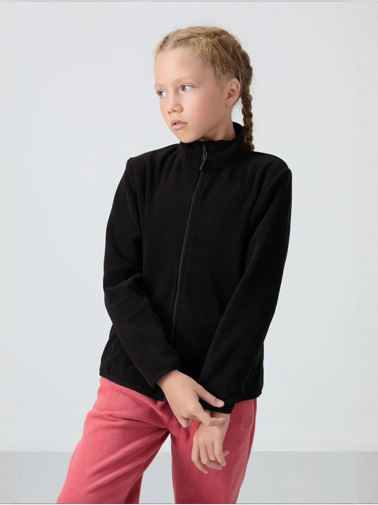 Sweat-shirt unisexe jeunesse à fermeture éclair tommy - Noir