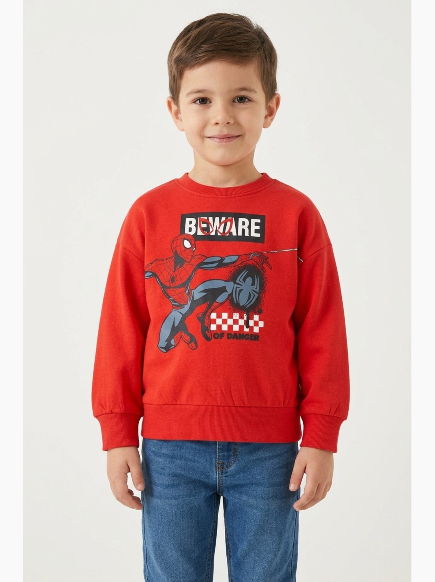 Sweat spider-man  | licence officielle - Rouge