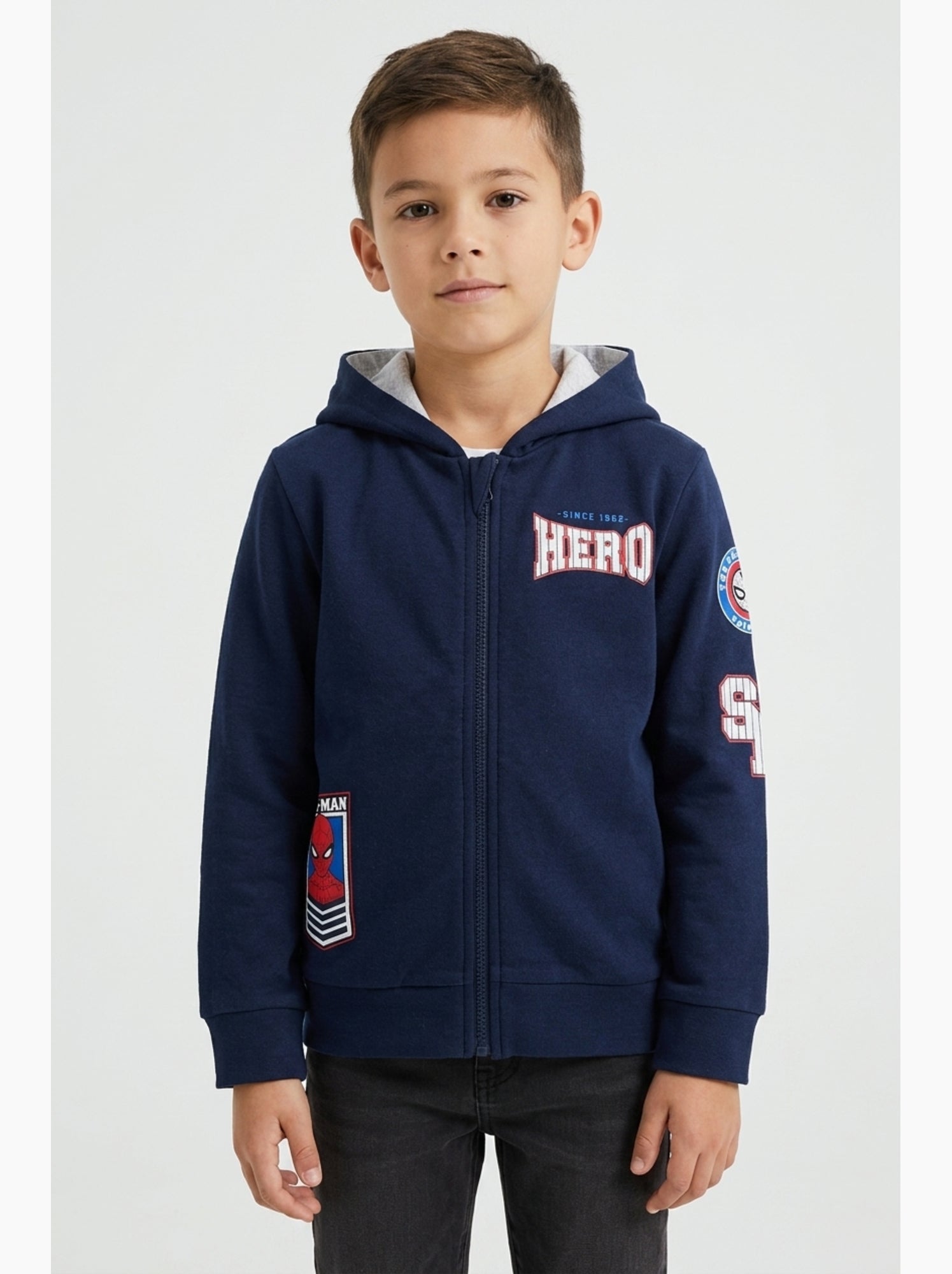 Sweat spiderman| licence officielle - Bleu