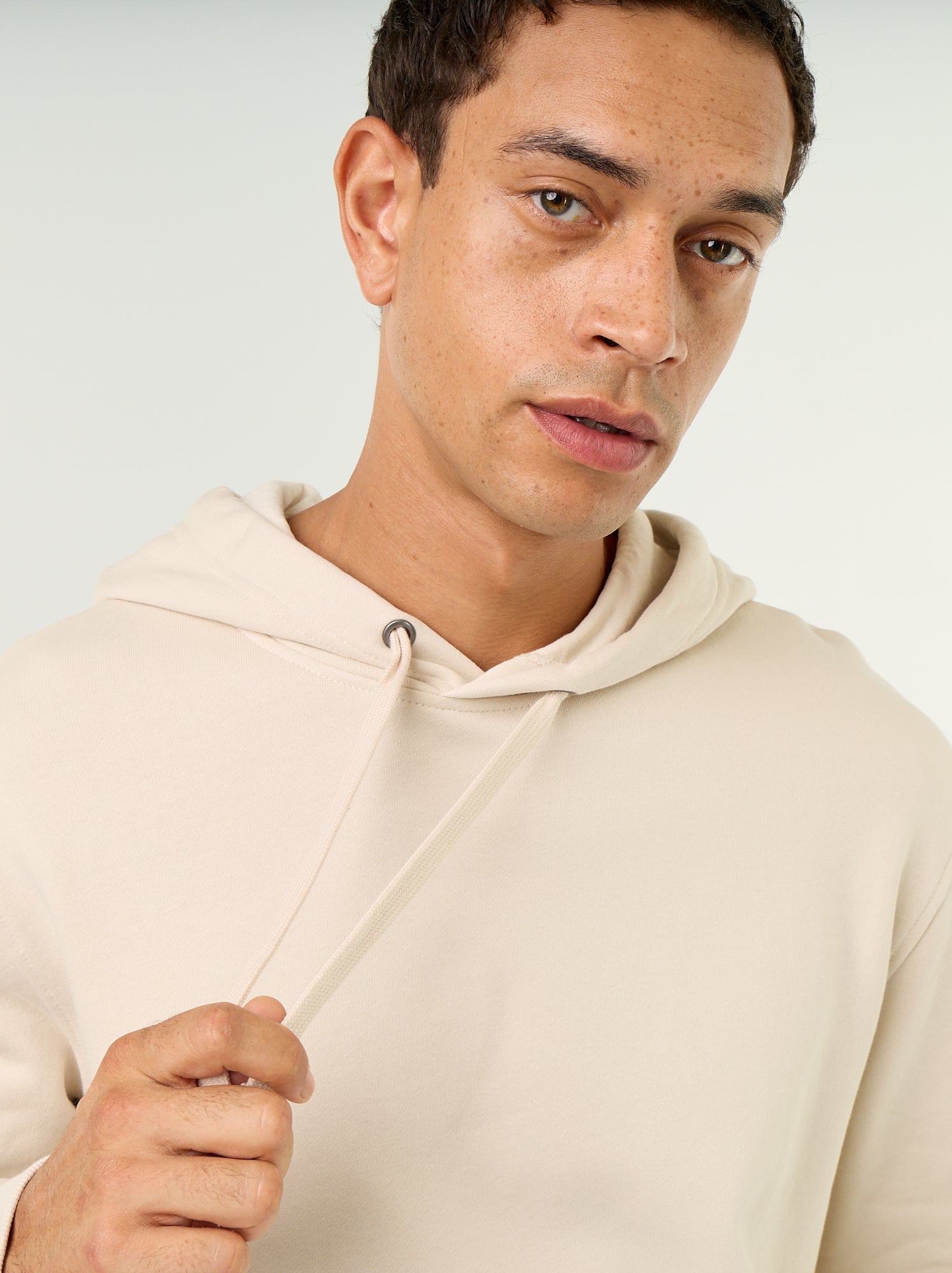 Sweat uni à capuche - Gris (FZV91_1)