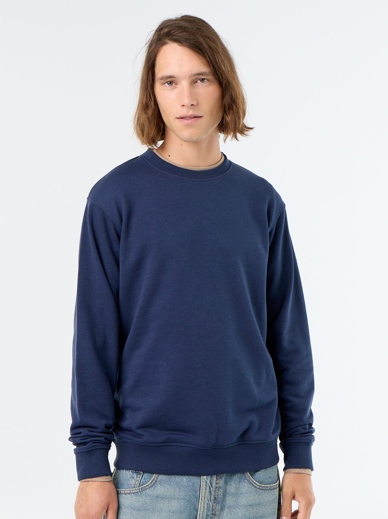 Sweat uni en French Terry - Noir (FUL22_5)