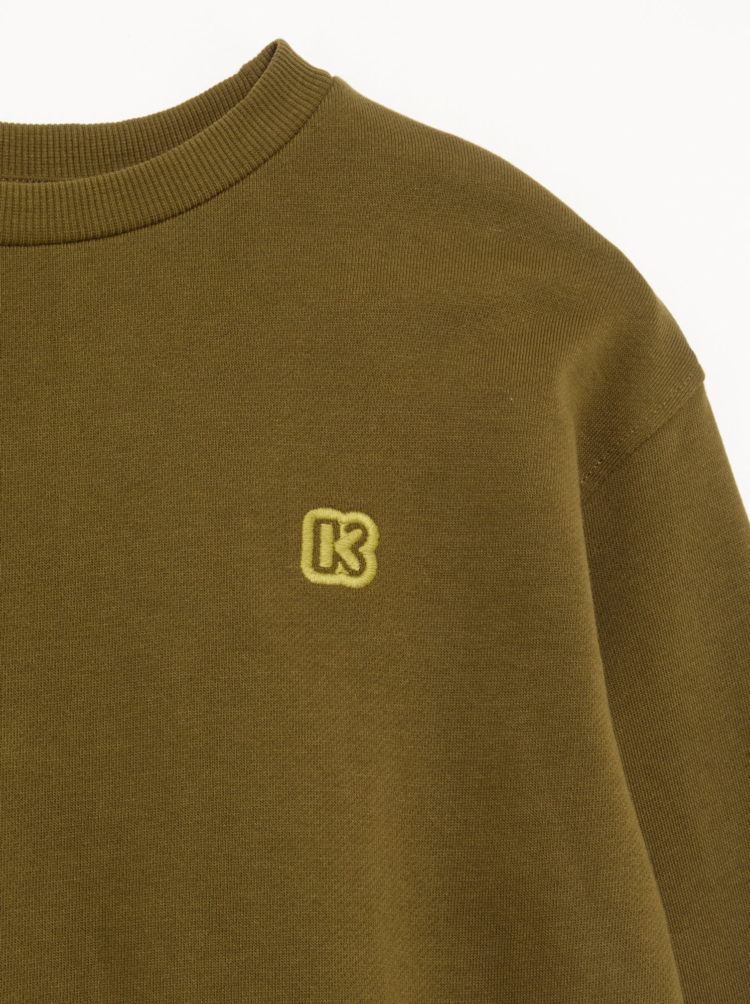 Sweat uni en molleton non gratté enfant - Kiabi - Kaki