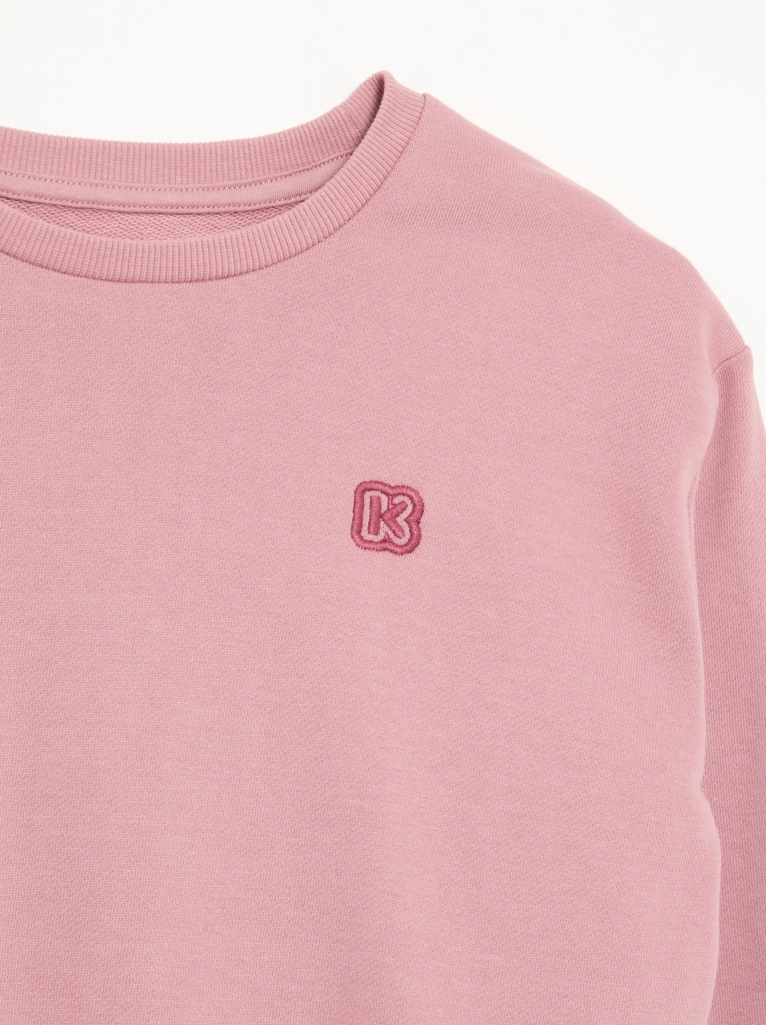 Sweat uni en molleton non gratté fille - Kiabi - Rose