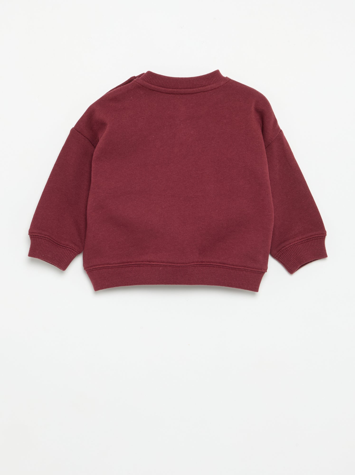 Sweat uni 'Marvei' à manches longues - Rouge
