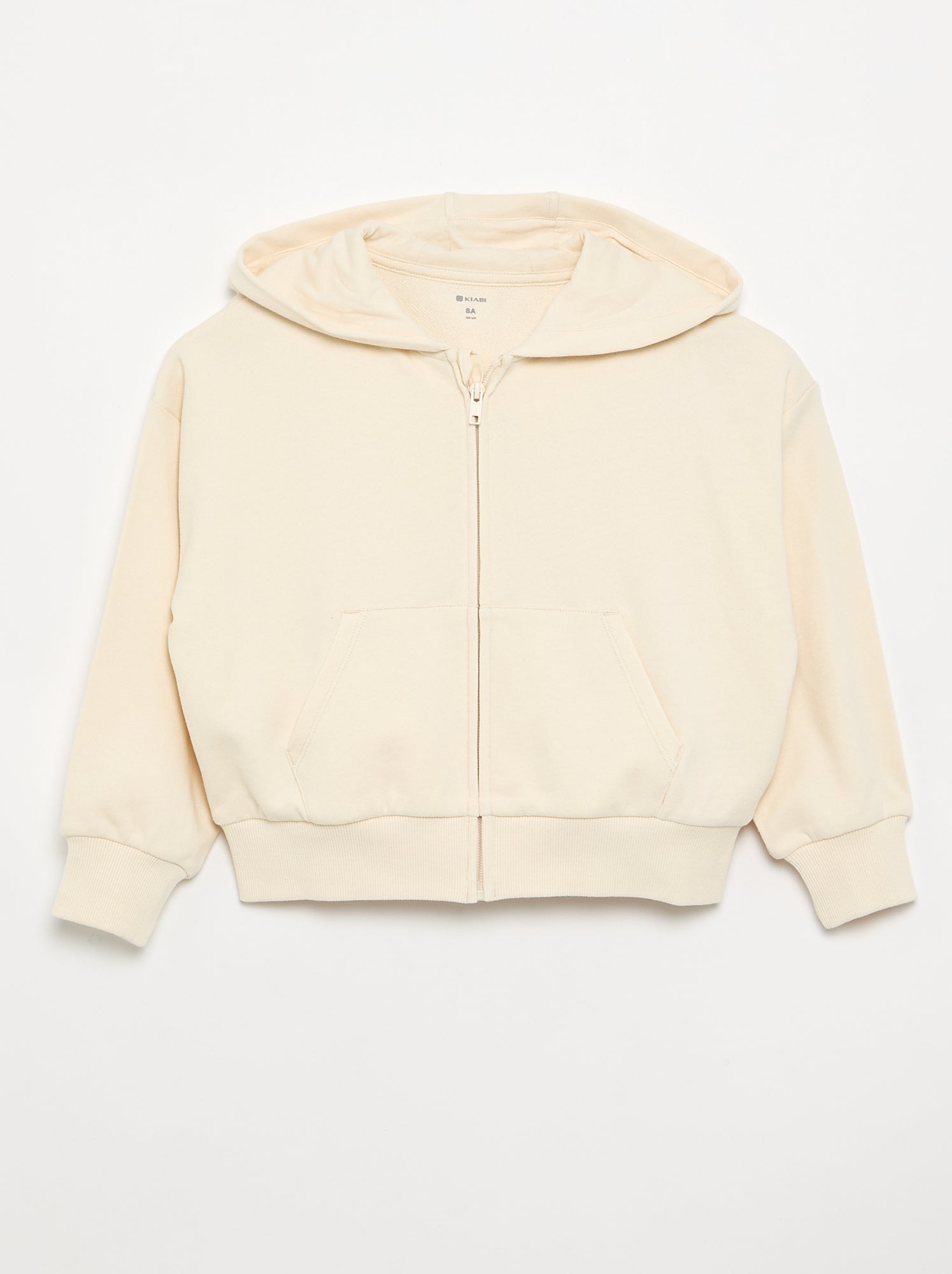 Sweat zippé à capuche - Blanc
