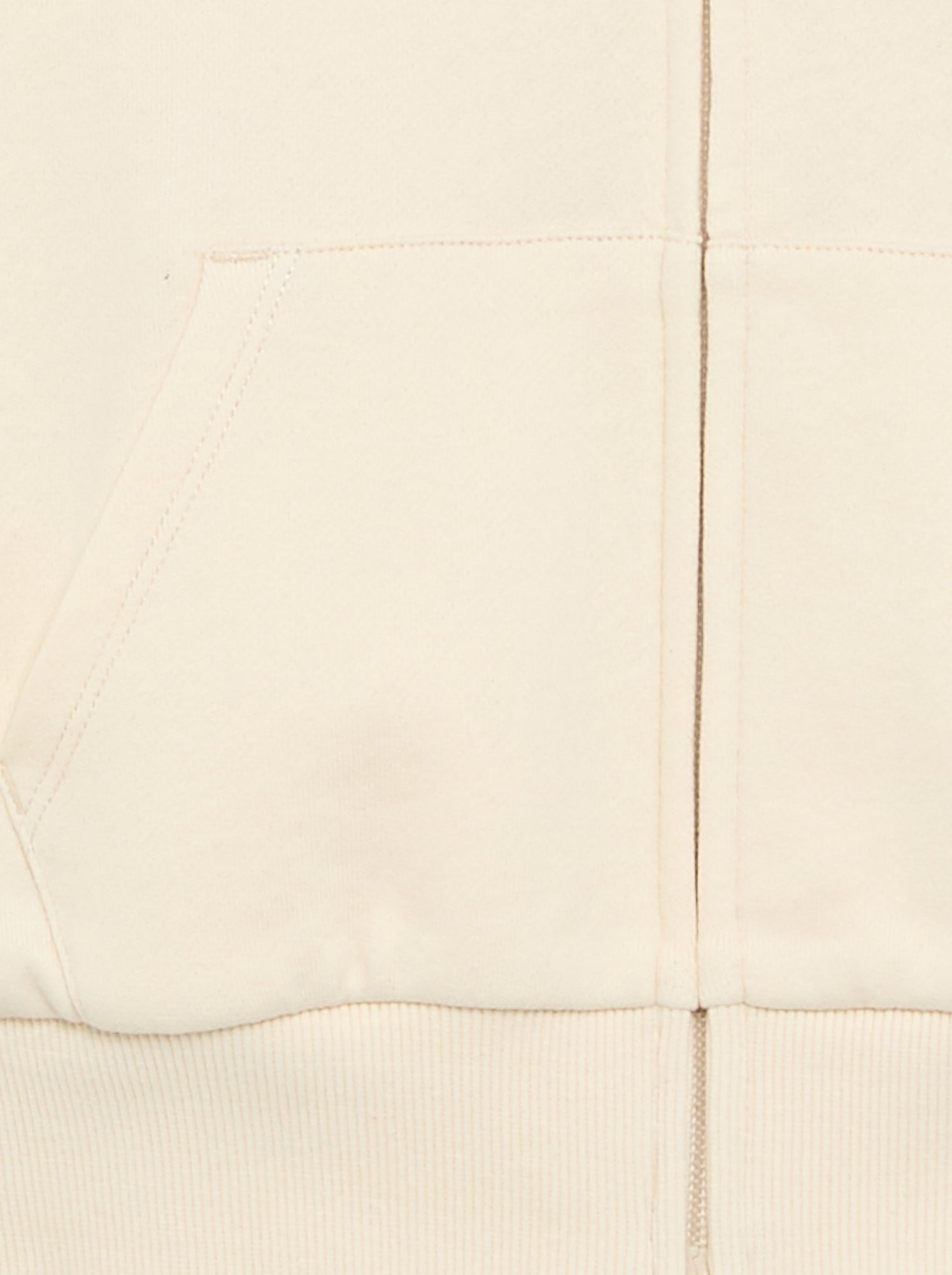 Sweat zippé à capuche - Blanc