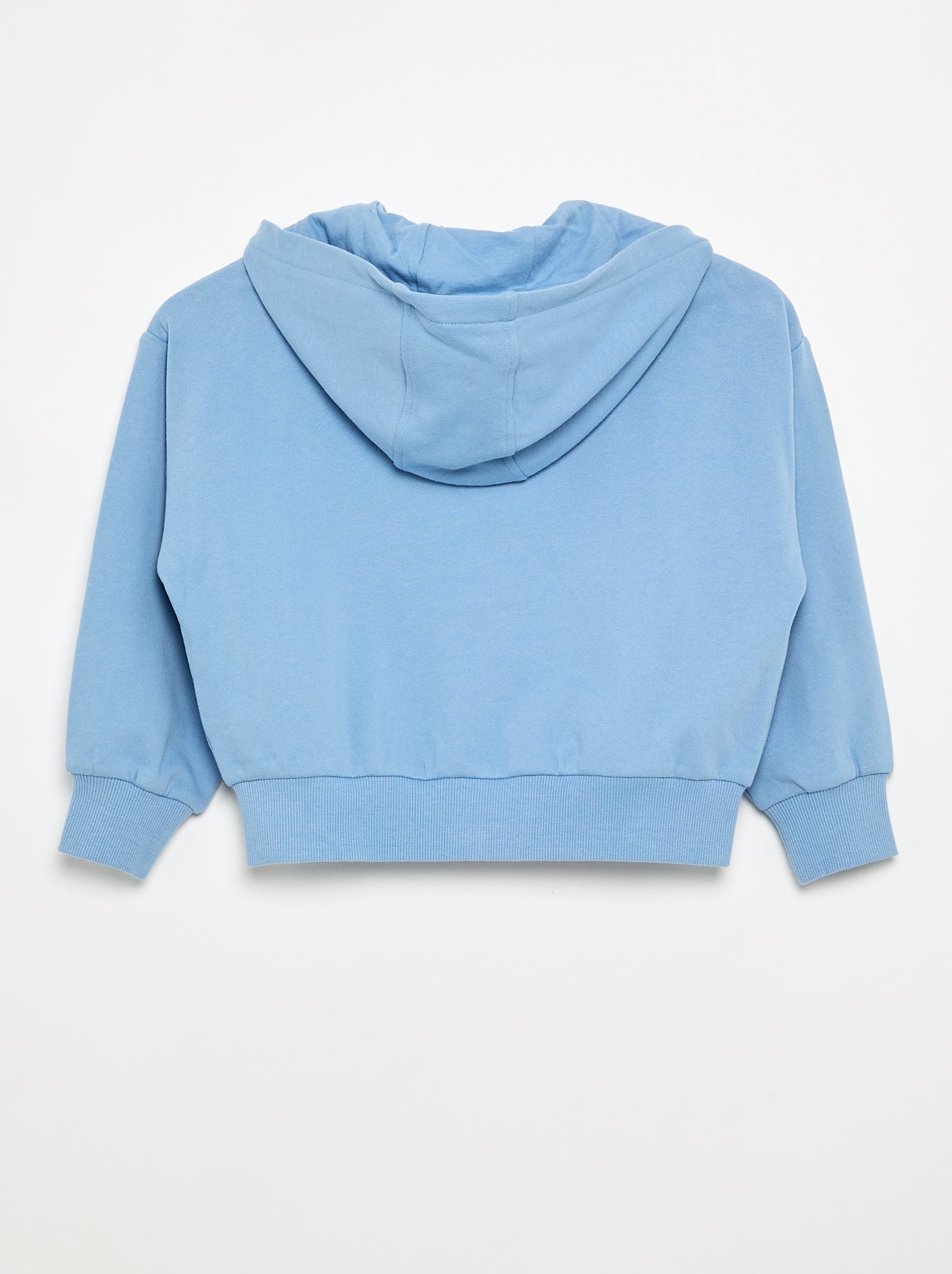 Sweat zippé à capuche - Bleu
