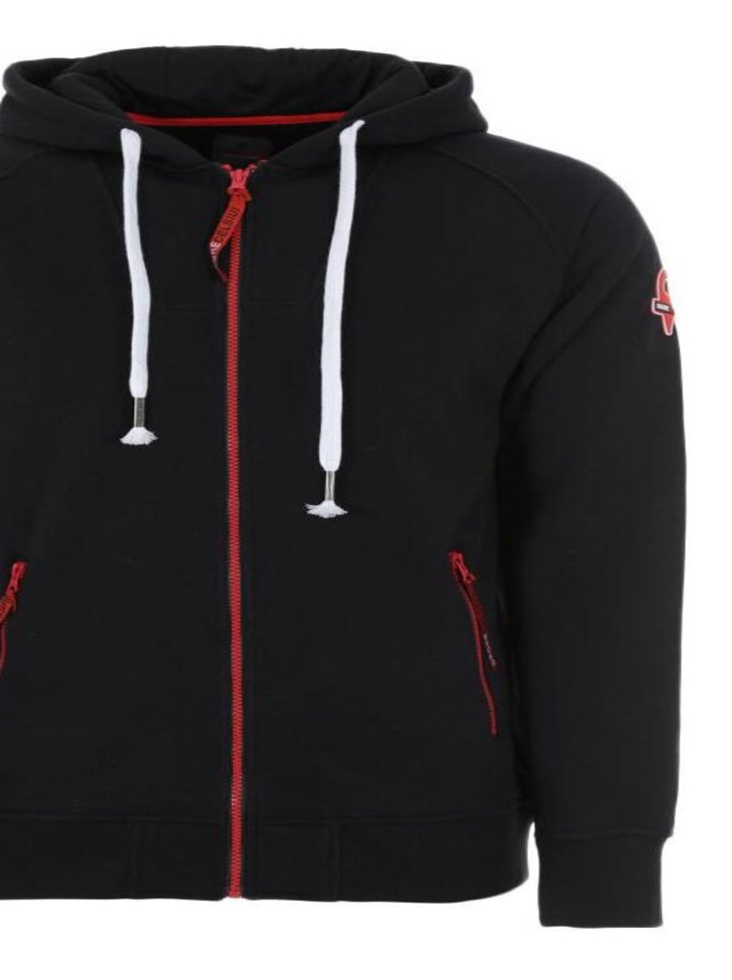 Sweat zippé à capuche   CAUVY - DEGRE CELSIUS - Noir Noir