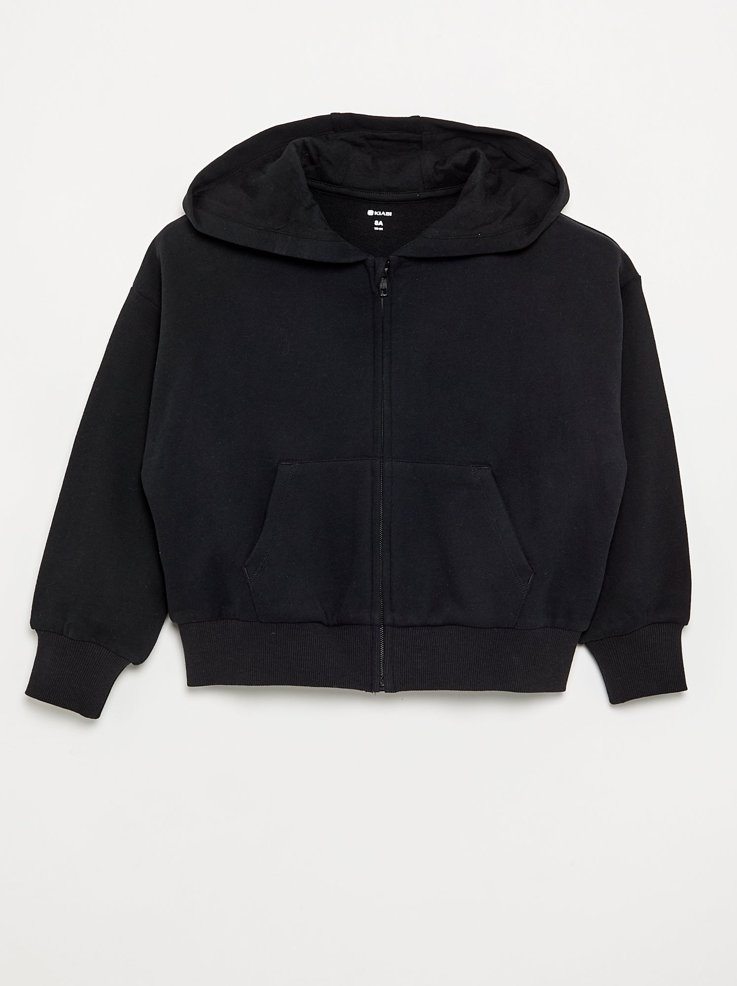 Sweat zippé à capuche - Noir
