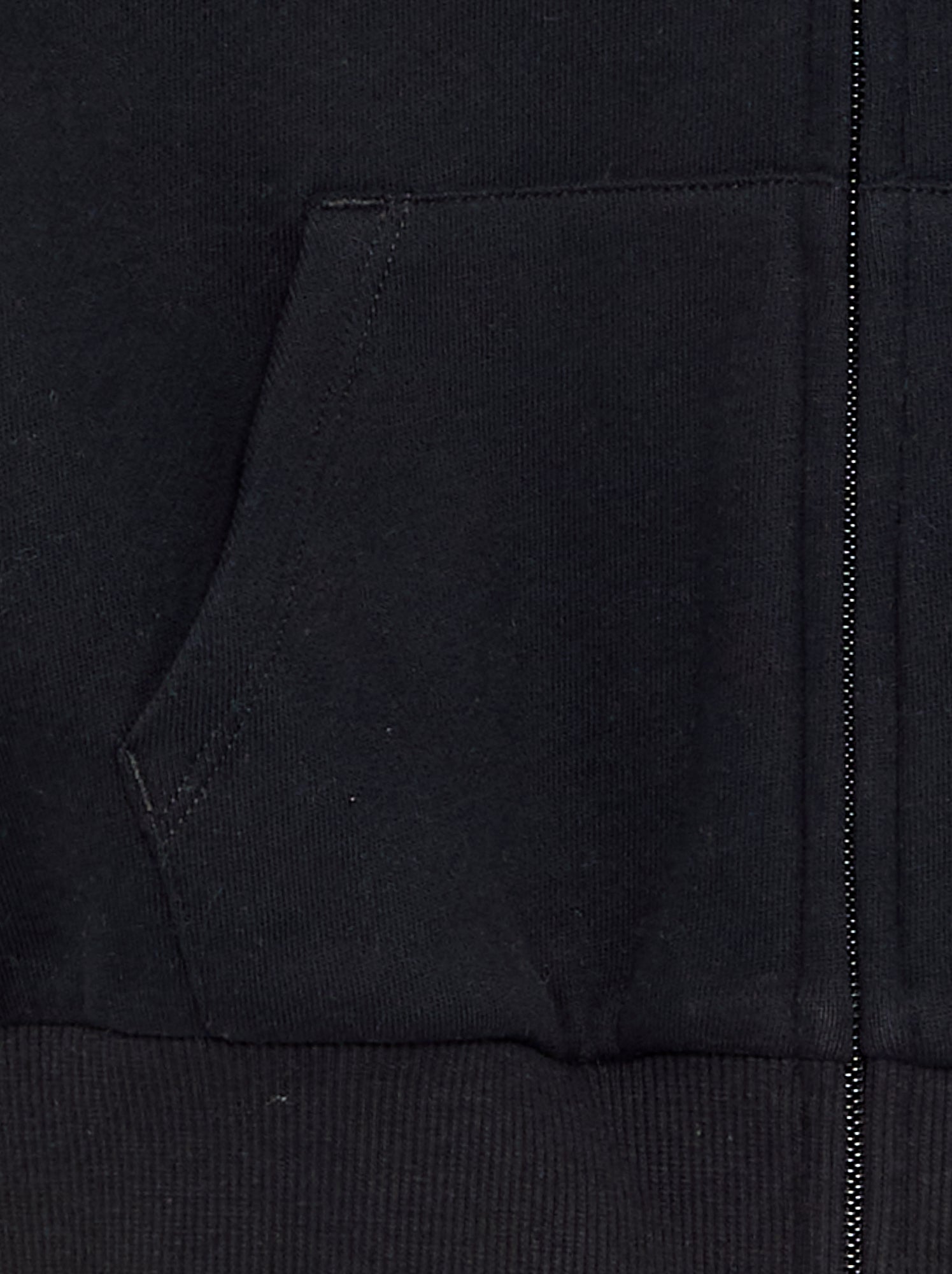 Sweat zippé à capuche - Noir