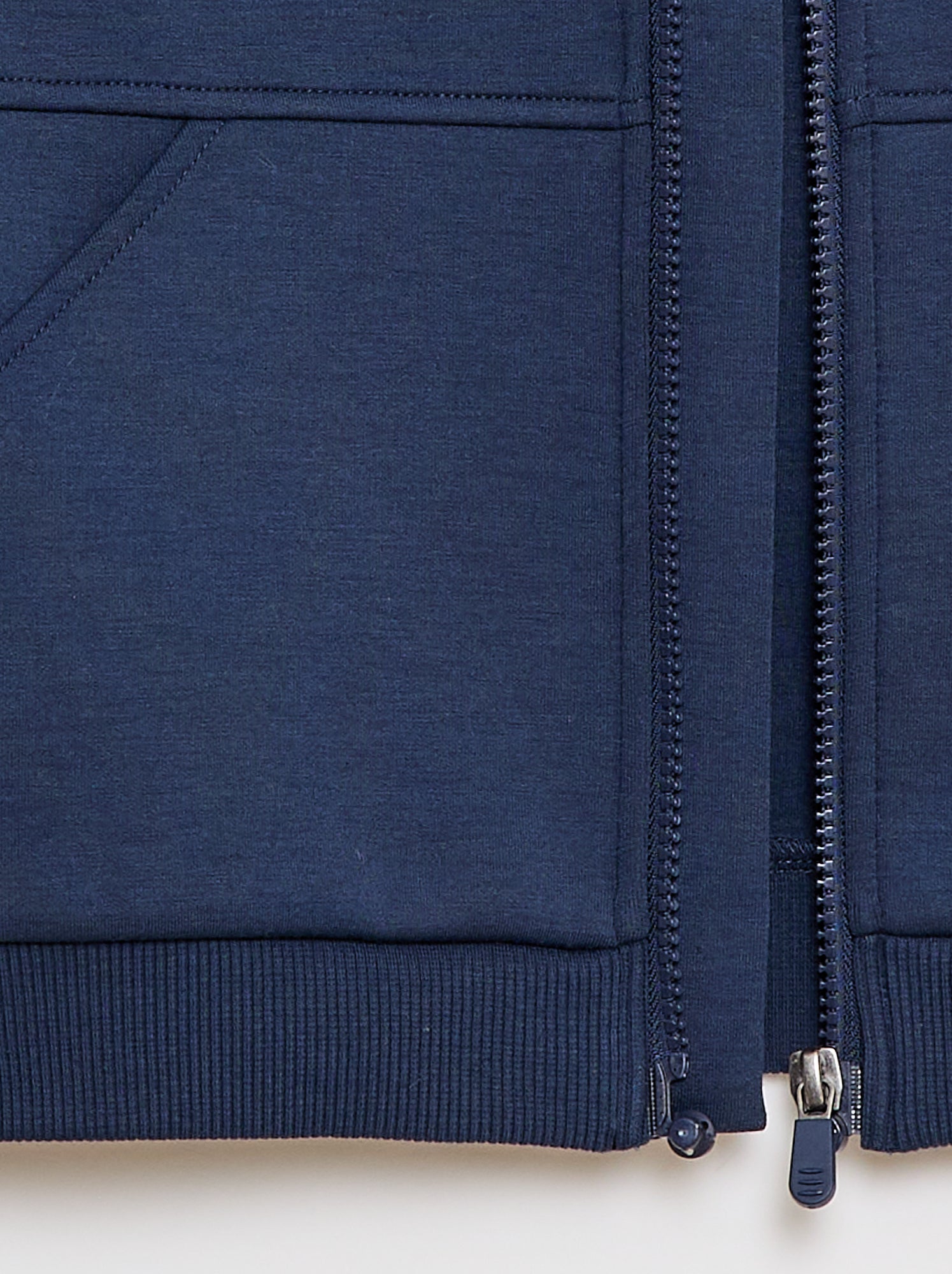 Sweat zippé avec col capuche - collection facile à enfiler - Bleu