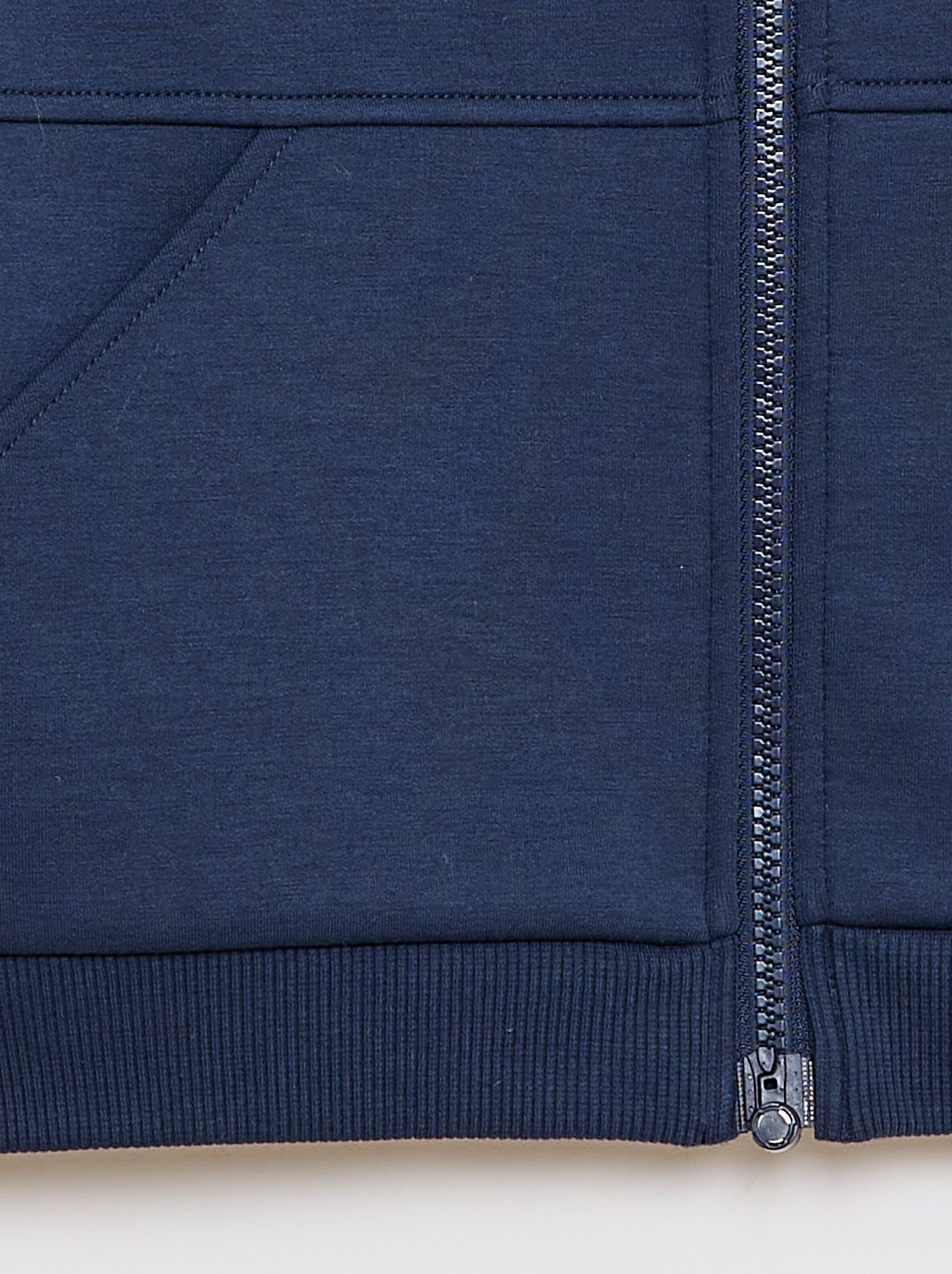 Sweat zippé avec col capuche - collection facile à enfiler - Bleu