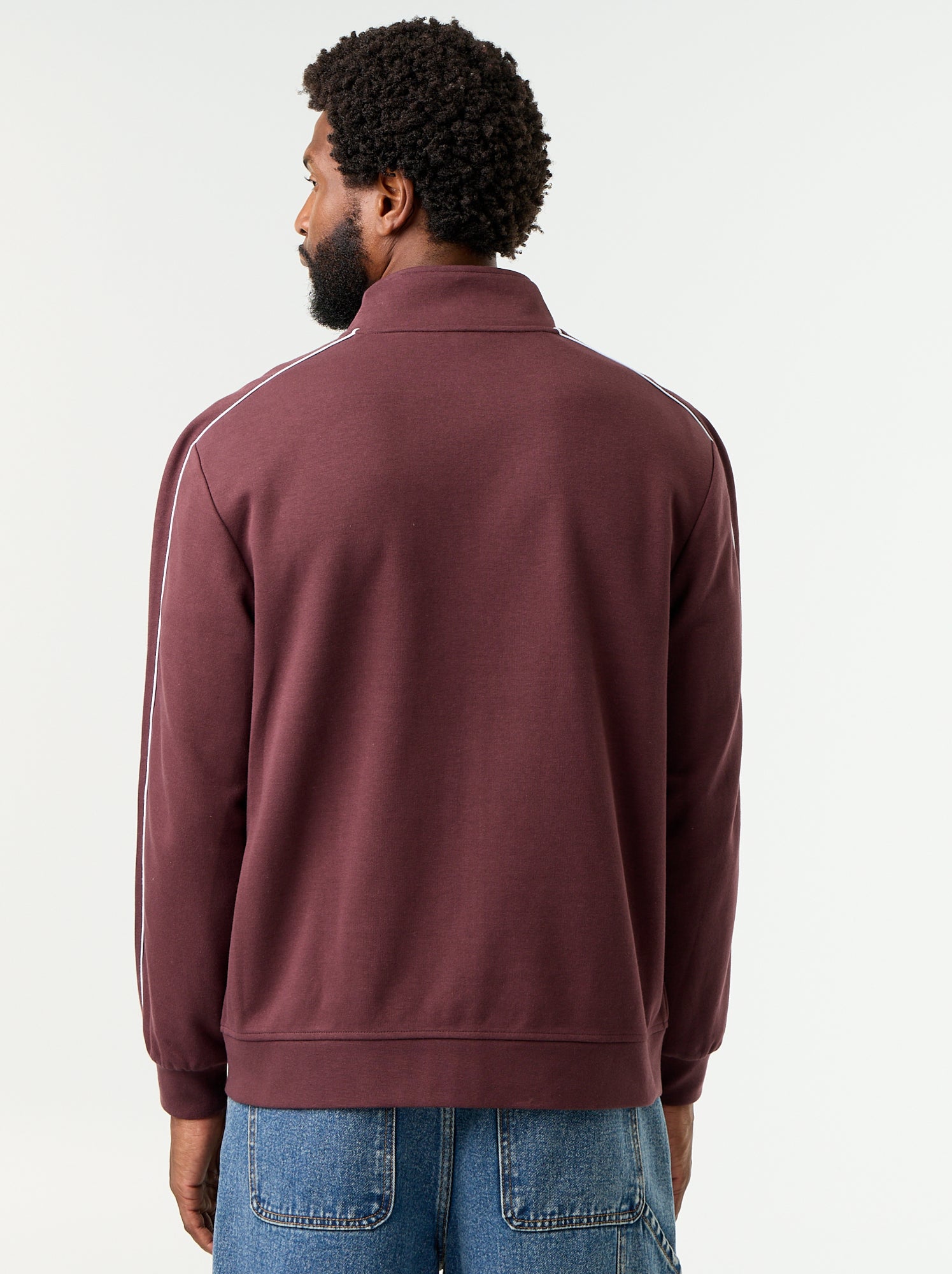 Sweat zippé en molleton - Violet