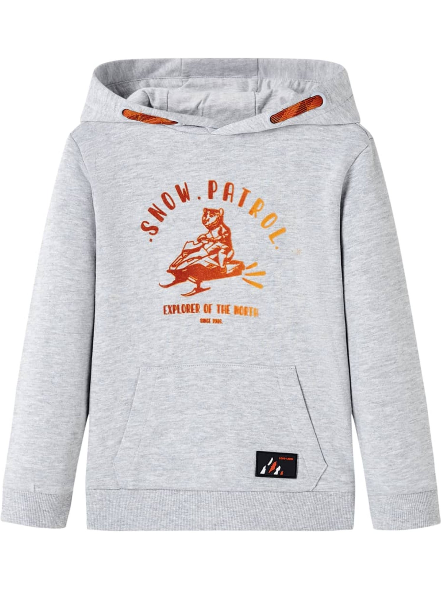 Sweatshirt à capuche pour enfants coton - vidaxl - Gris