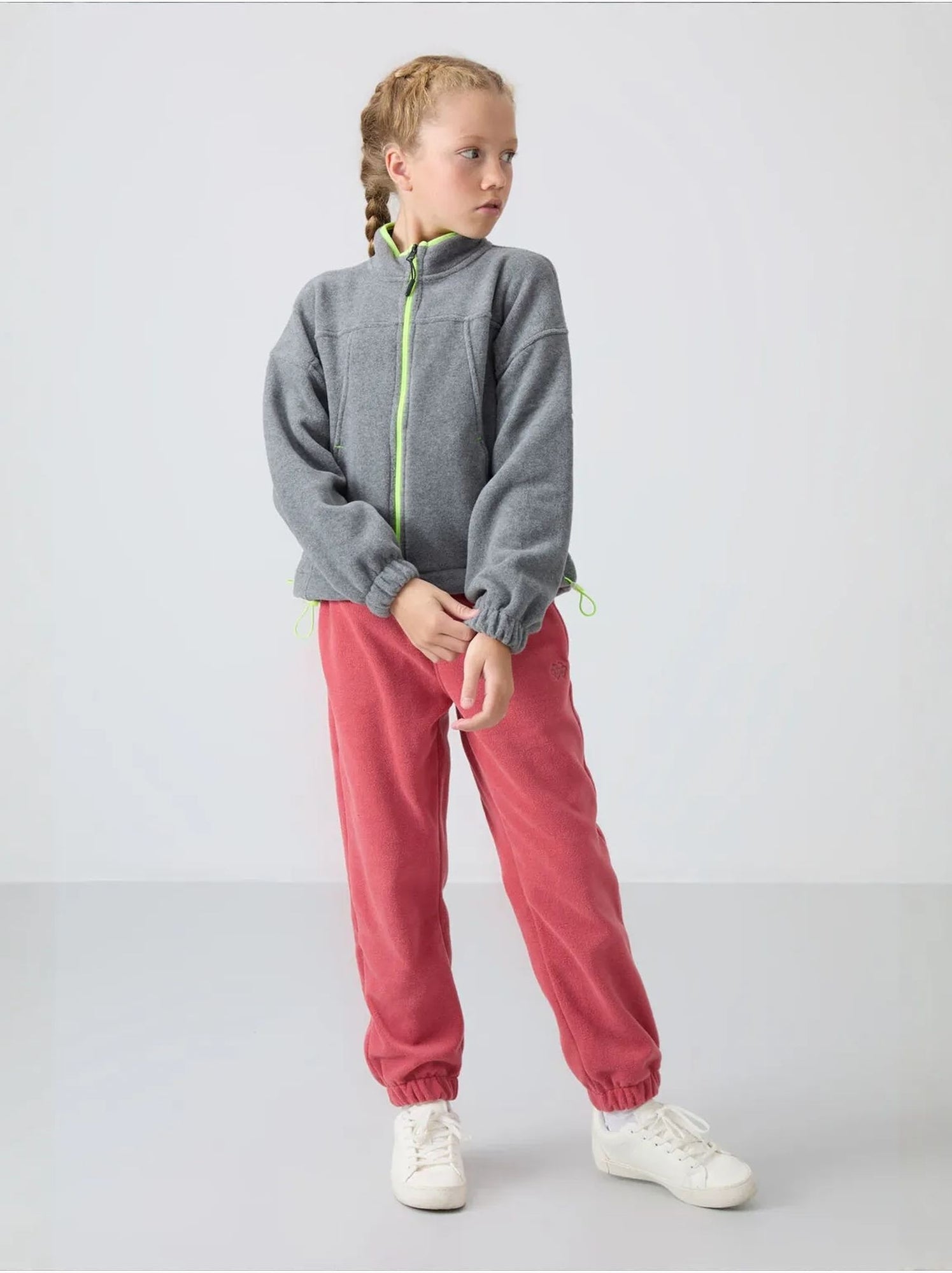 Sweatshirt jeunesse à fermeture éclair tommy - Gris