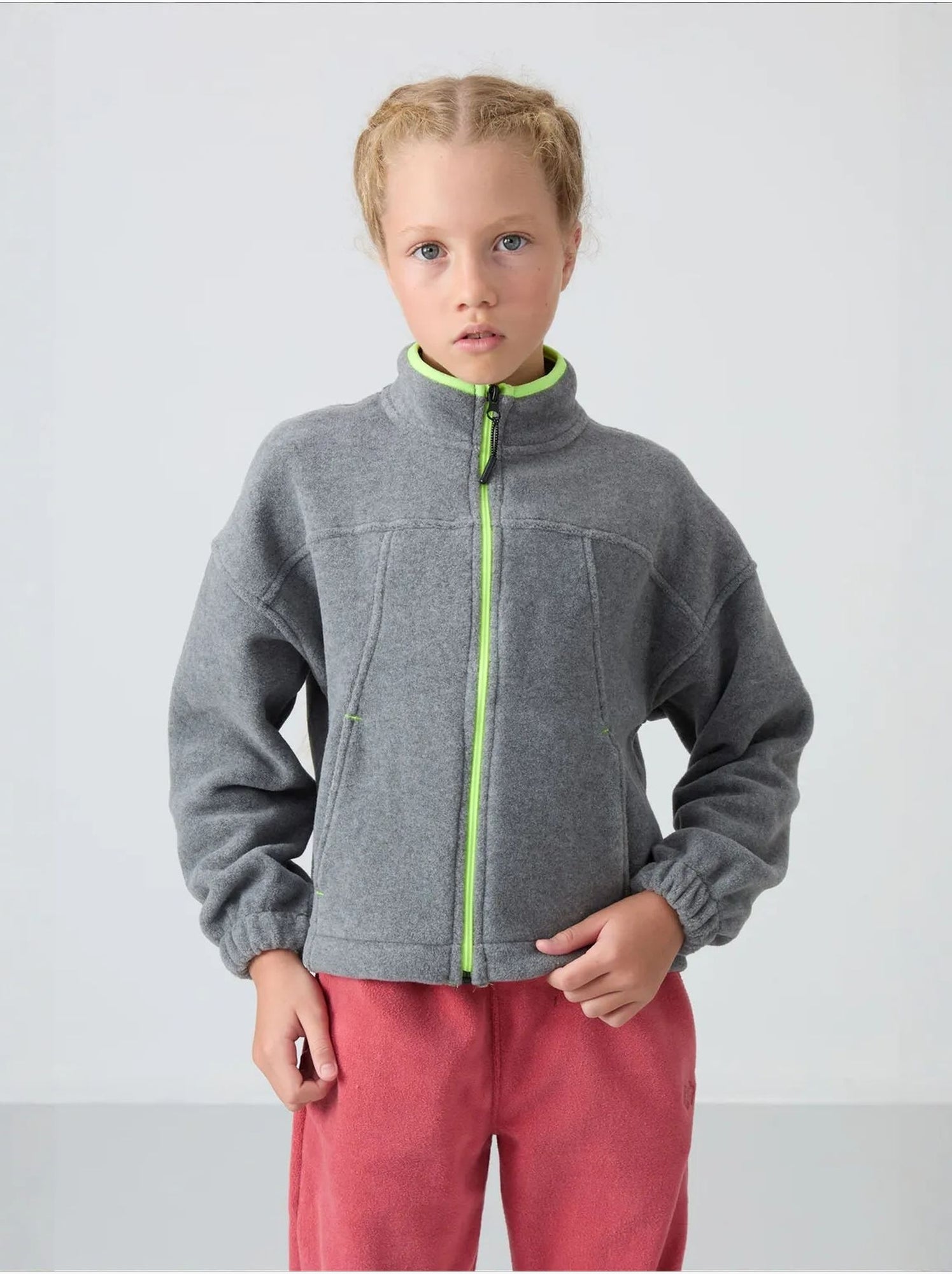 Sweatshirt jeunesse à fermeture éclair tommy - Gris