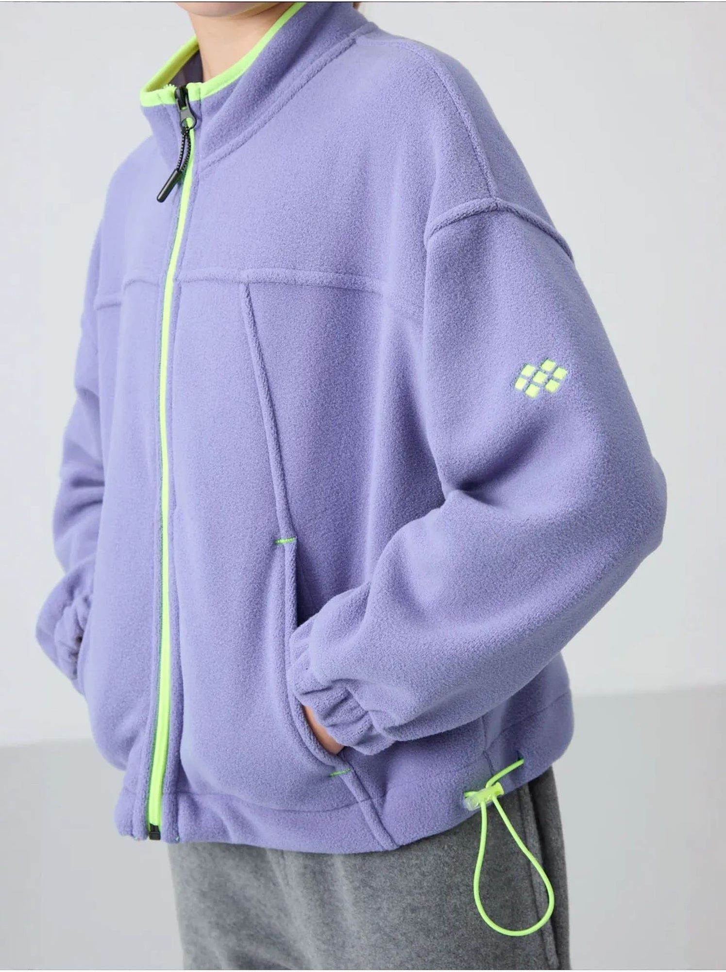 Sweatshirt jeunesse à fermeture éclair tommy - Lavande