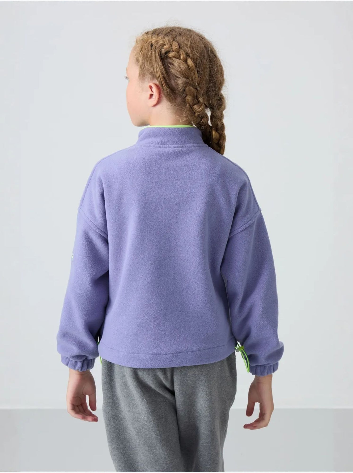 Sweatshirt jeunesse à fermeture éclair tommy - Lavande