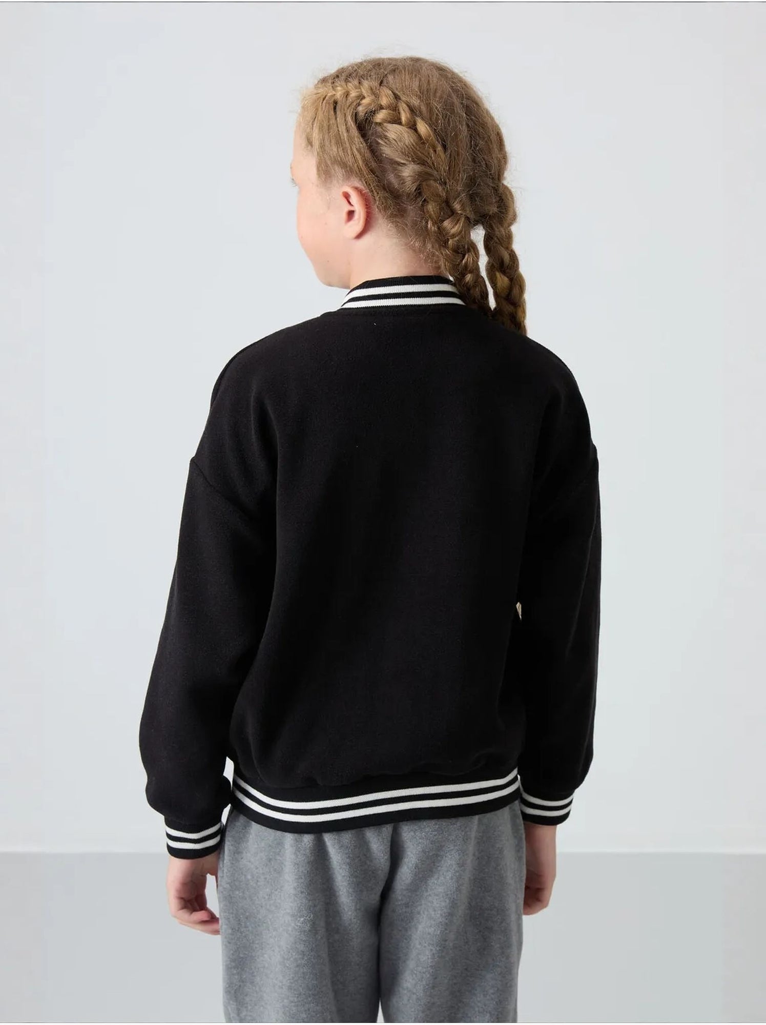 Sweatshirt jeunesse à pressions tommy - Noir