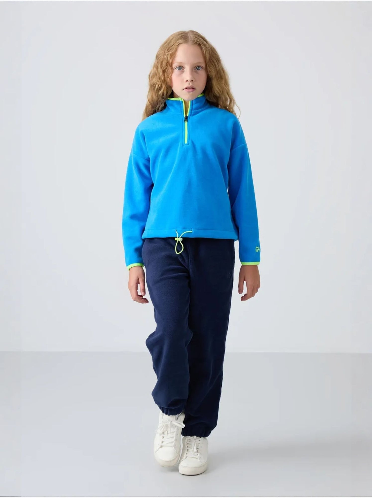 Sweatshirt unisexe jeunesse à fermeture éclair tommy - Bleu électrique